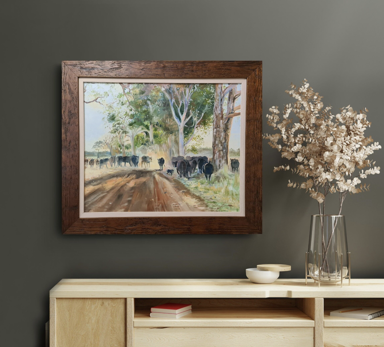 Jess, Moving The Heifers Jo S. Stacey Fine Art Oils In Situ 3