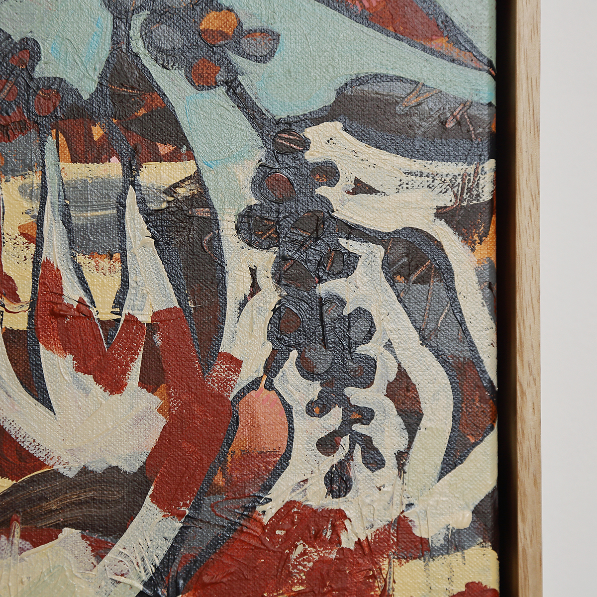 Lr 029 Golden Wattle Still I Smith & Brooks Melbourne Artist Australian Interiors Buy Art For My Living Room Abstract Plants