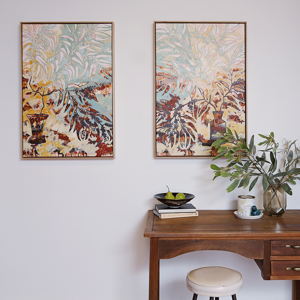 Lr 080 Matching Art Smith & Brooks Modern Australian Art Abstract Botanical Australian Natives Buy Original Art For My Home