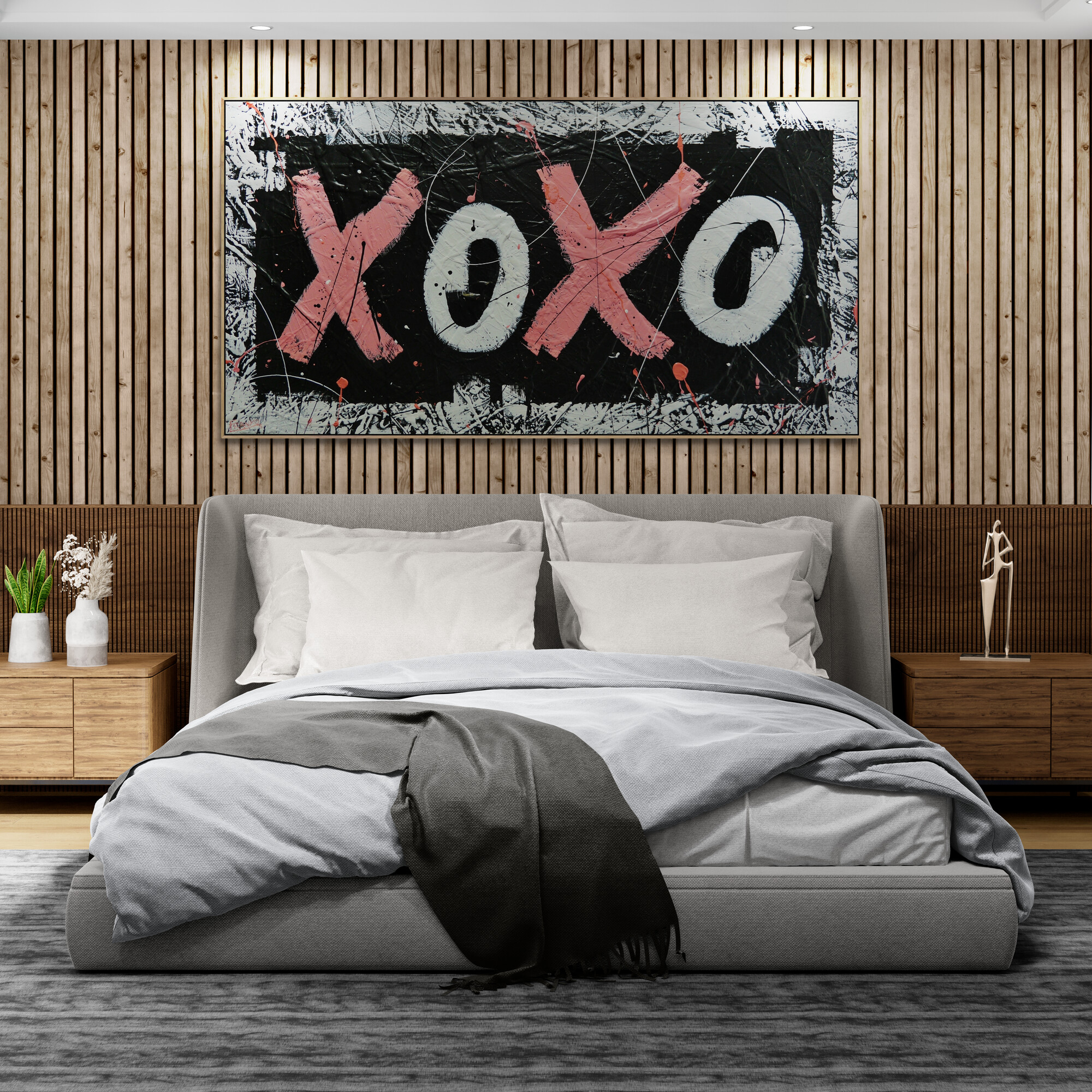 Fancy Bedroom With Spotlights