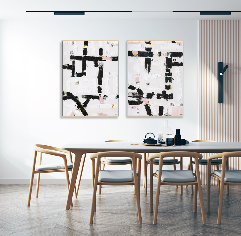 Modern Room Interior In White Color With Wall Panel, Empty Wall