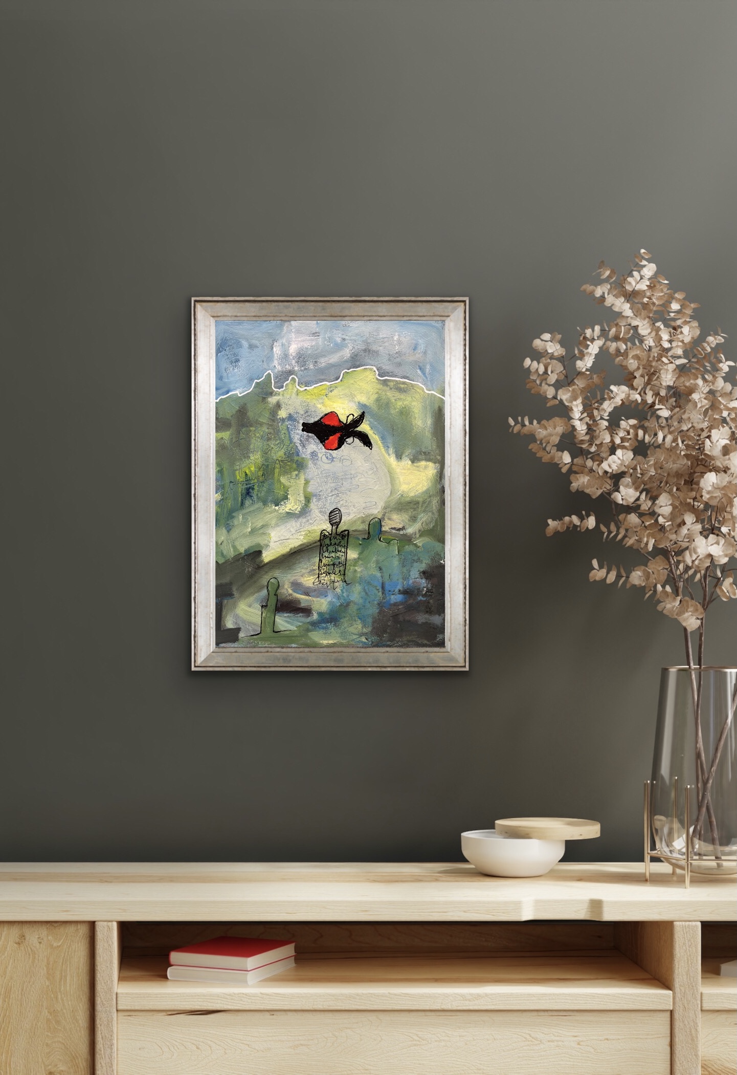 Unrestricted Insitu Framed Above Side Board