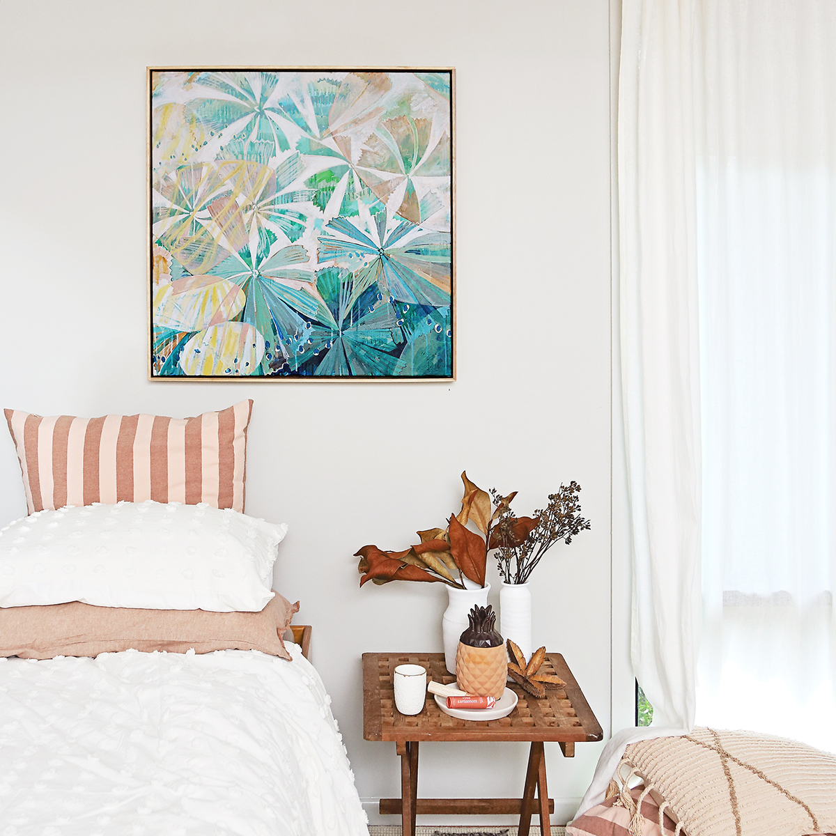 Lr 079 Fan Palm Moment I Smith And Brooks Art Tropical Vibes Rainforest Art Native Australian Palms Coastal Art