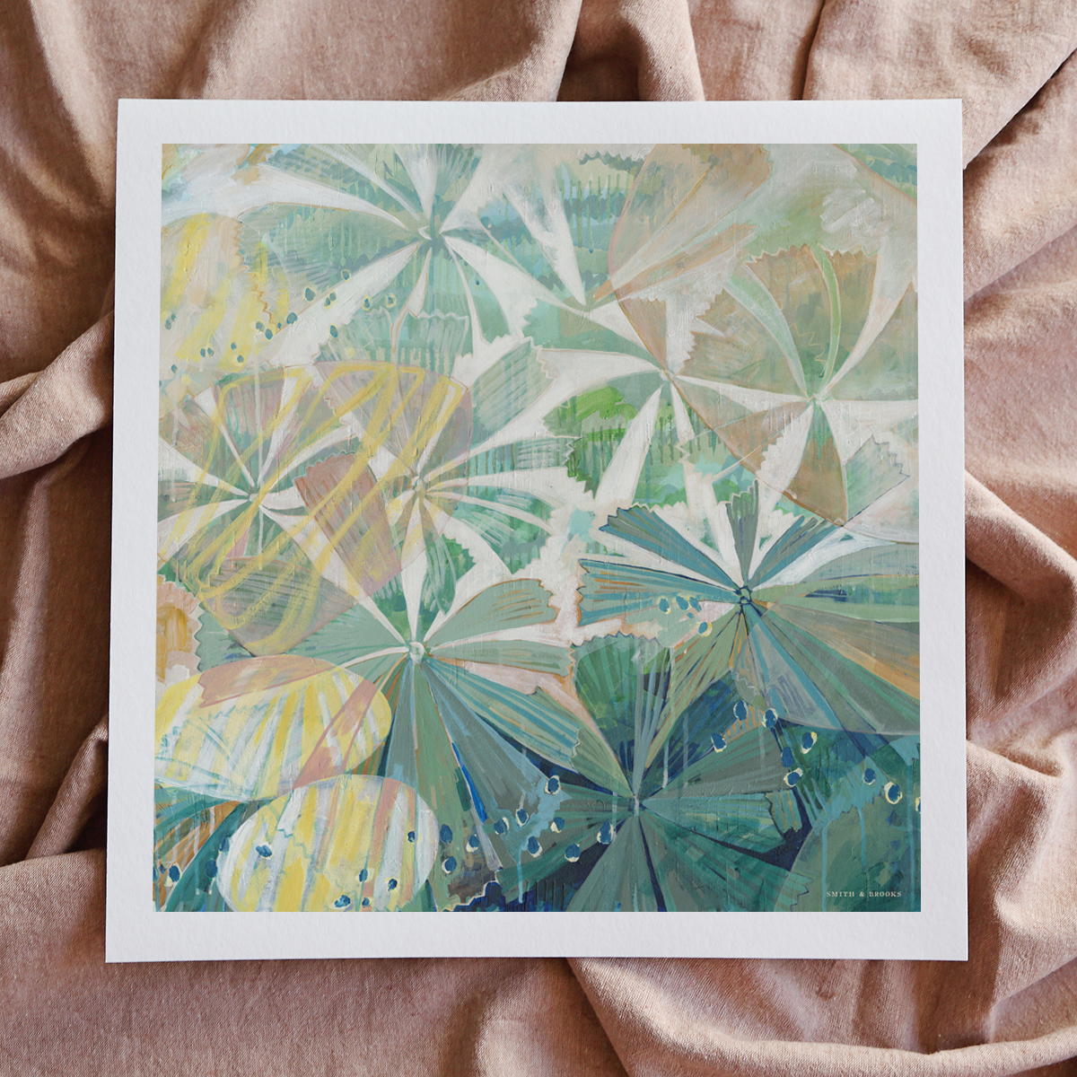 Lr 092 Fan Palm Moment I Smith And Brooks Art Tropical Vibes Rainforest Art Native Australian Palms Coastal Art