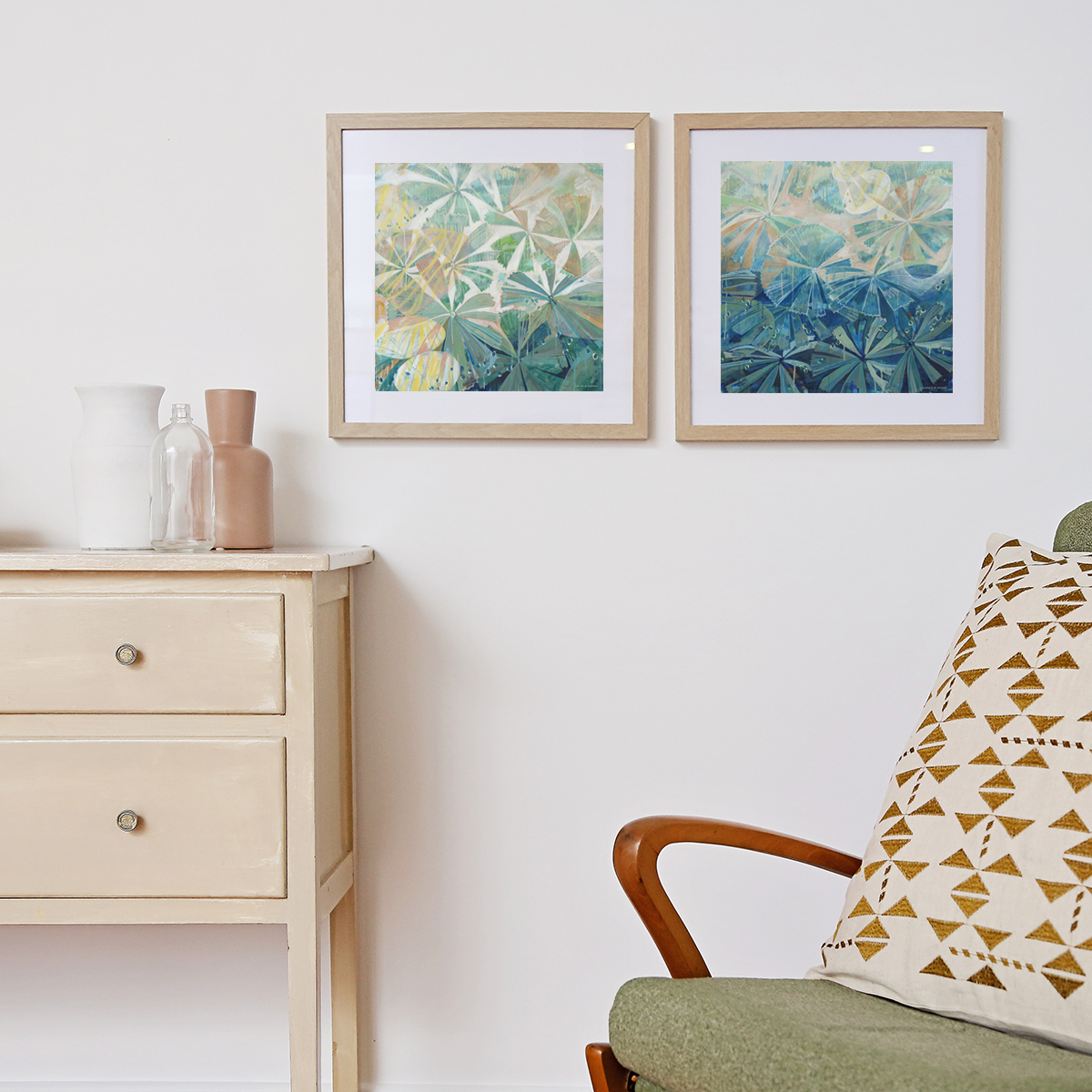 Lr 094 Fan Palm Moment I Smith And Brooks Art Tropical Vibes Rainforest Art Native Australian Palms Coastal Art