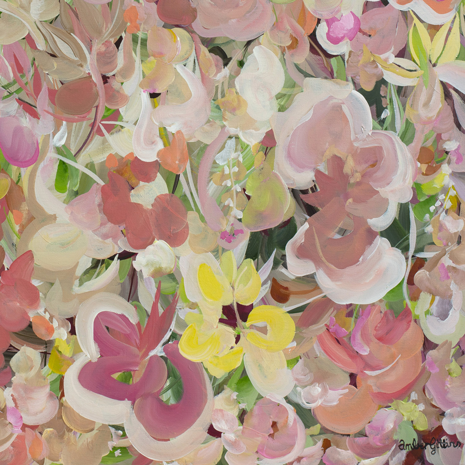 Blushing Garden Petals By Amber Gittins Signature