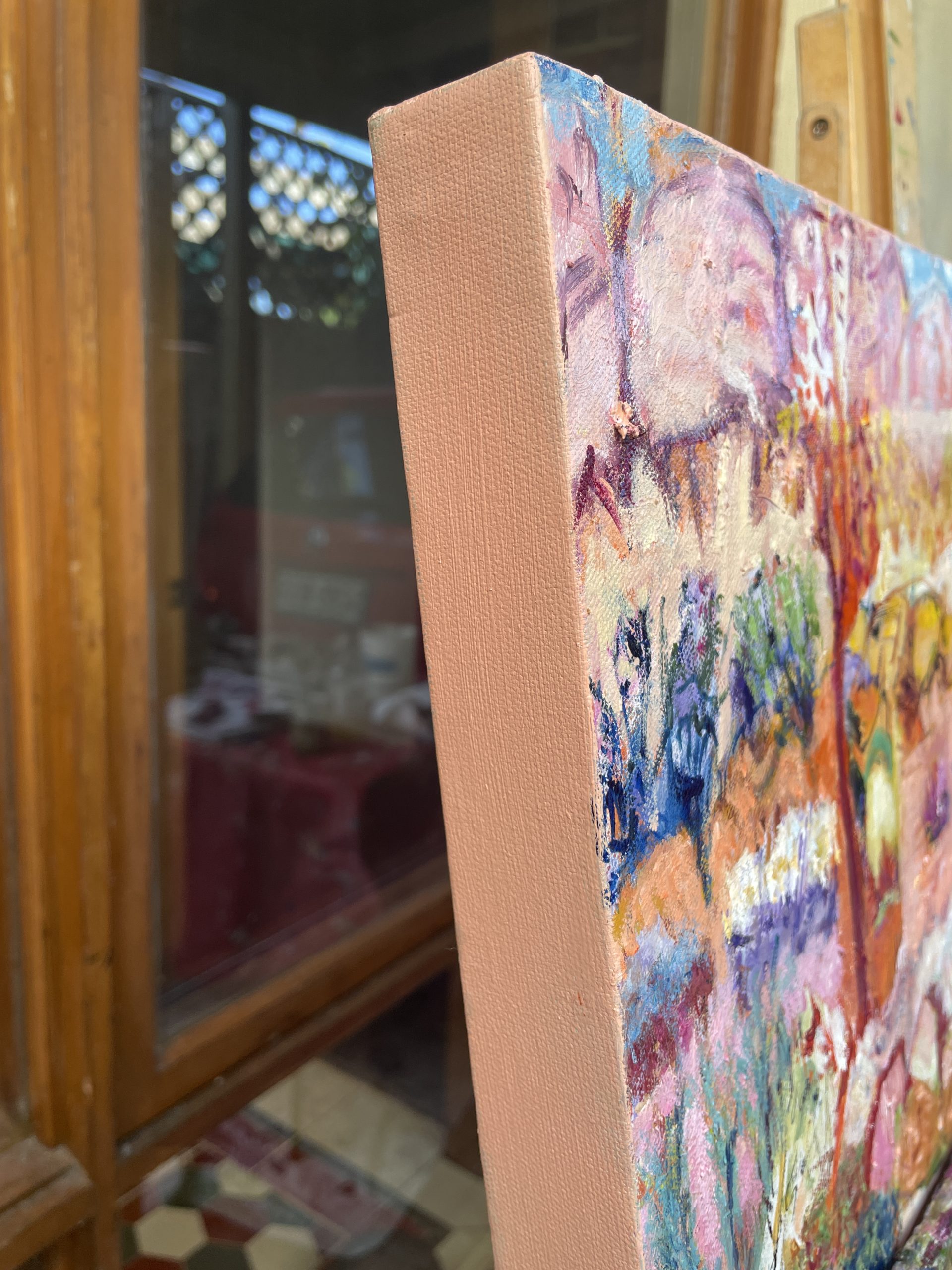 Pink Rocks And Saltbush Side View