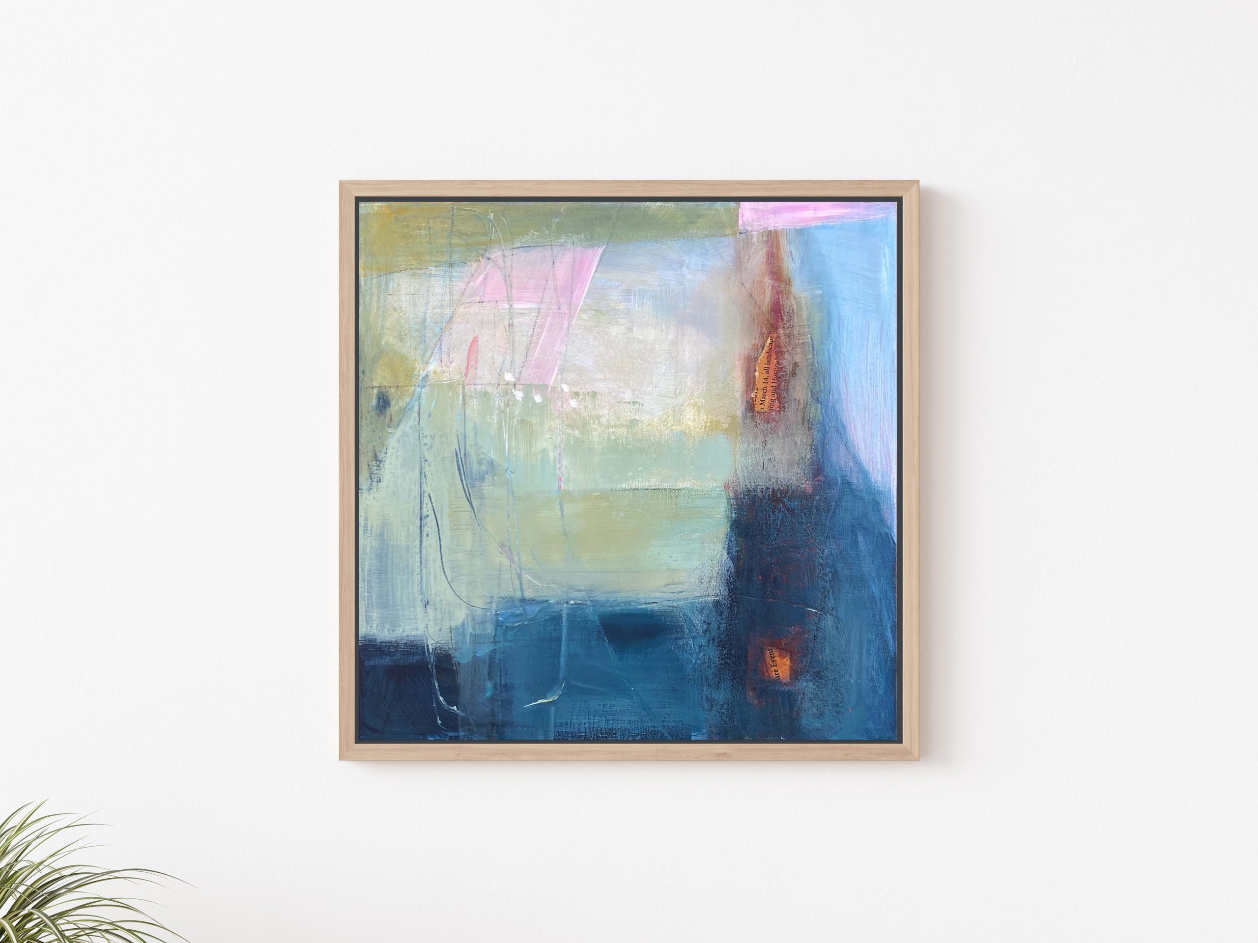 Pebble Beach On White Wall