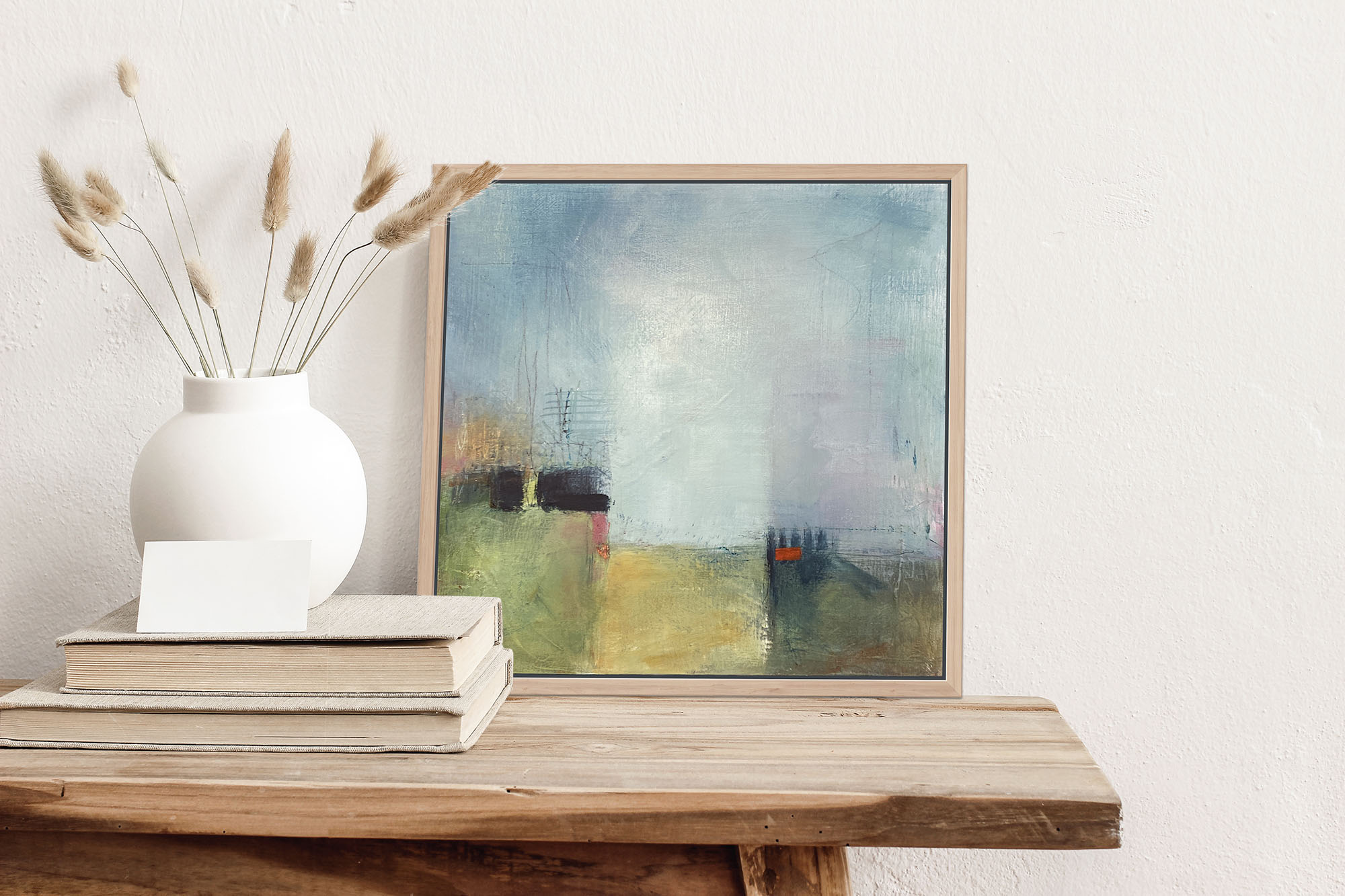 Terraced On Weathered Side Table