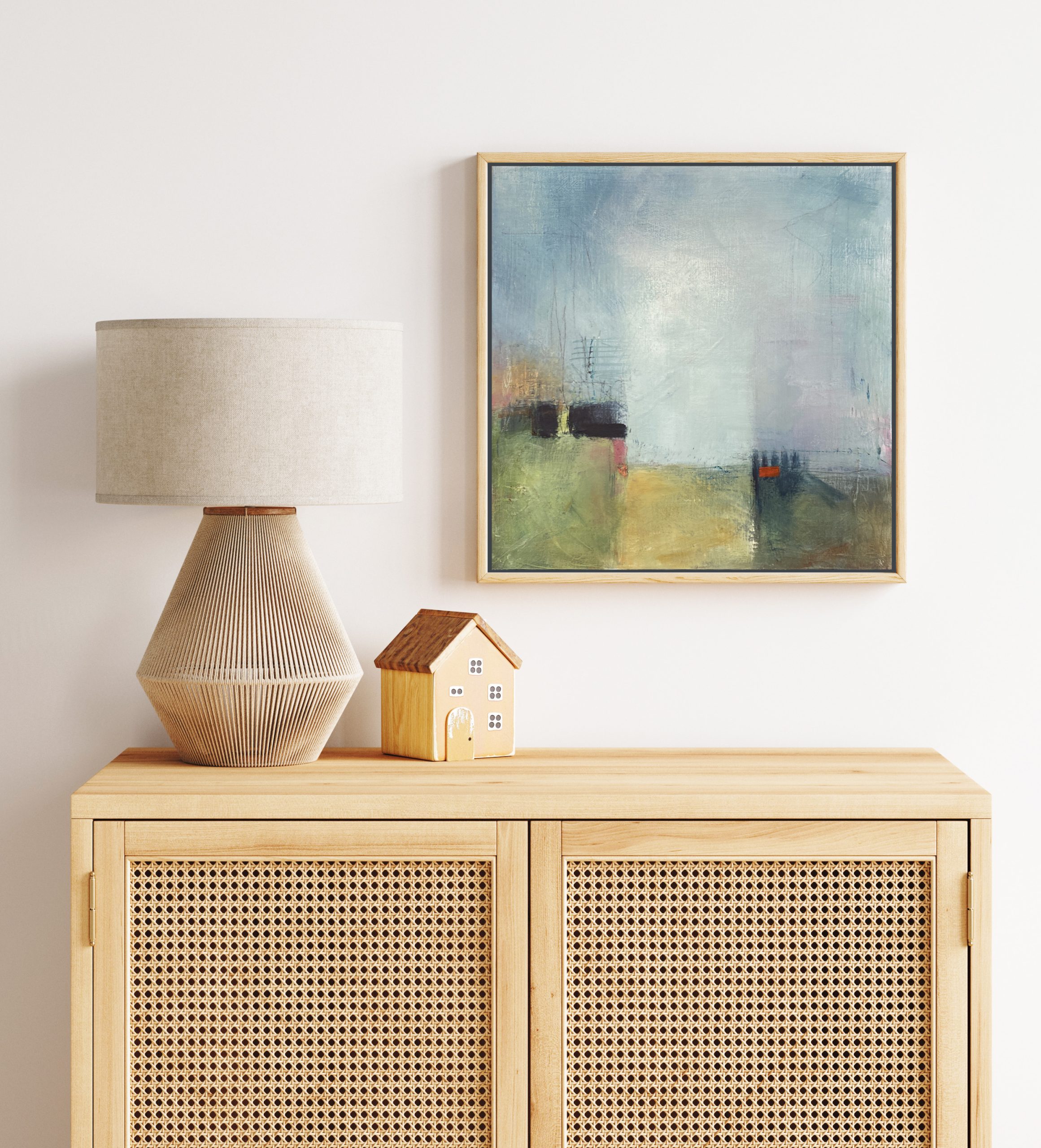 Terraced Framed Over Cabinet