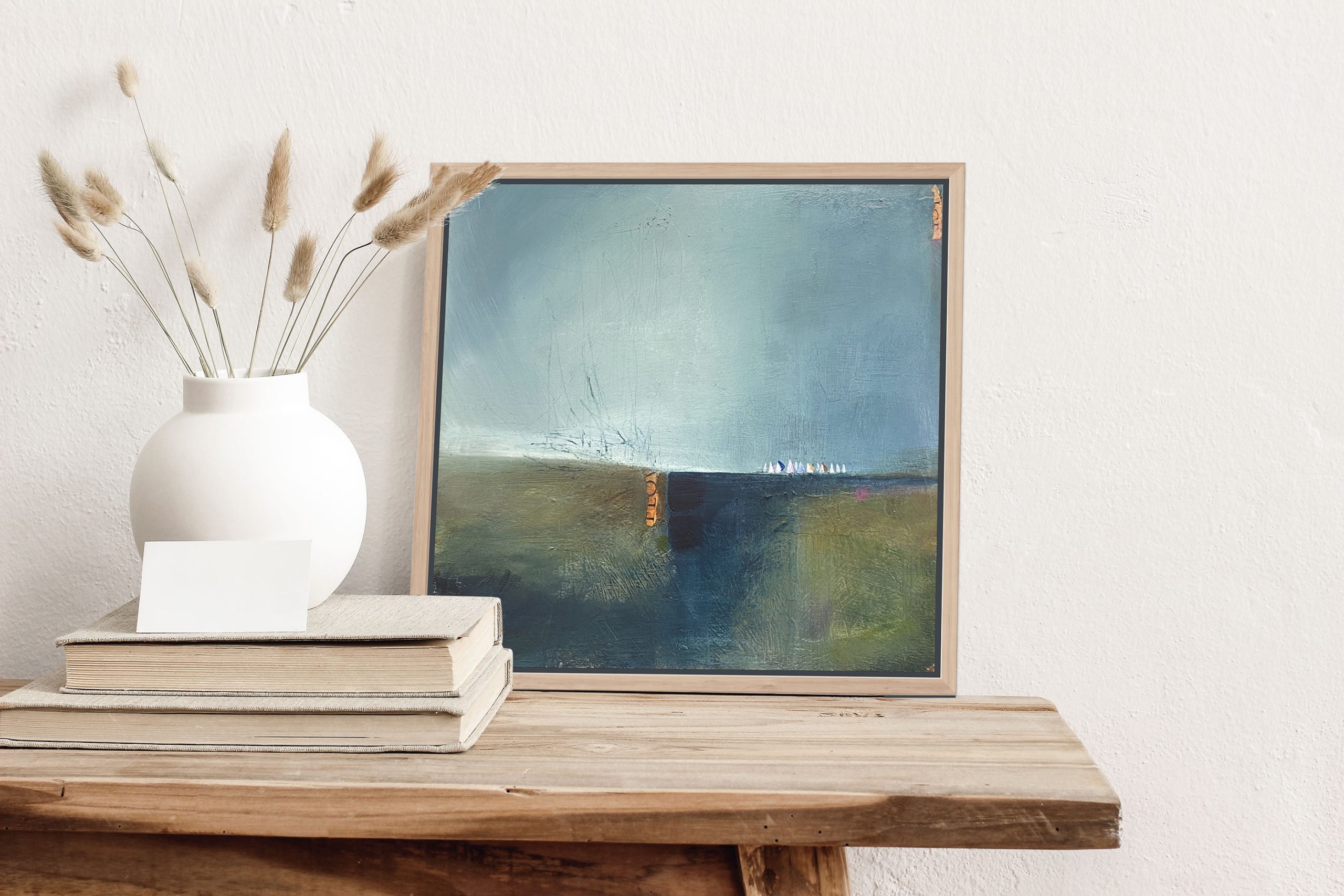 Rounding The Point On Weathered Side Table