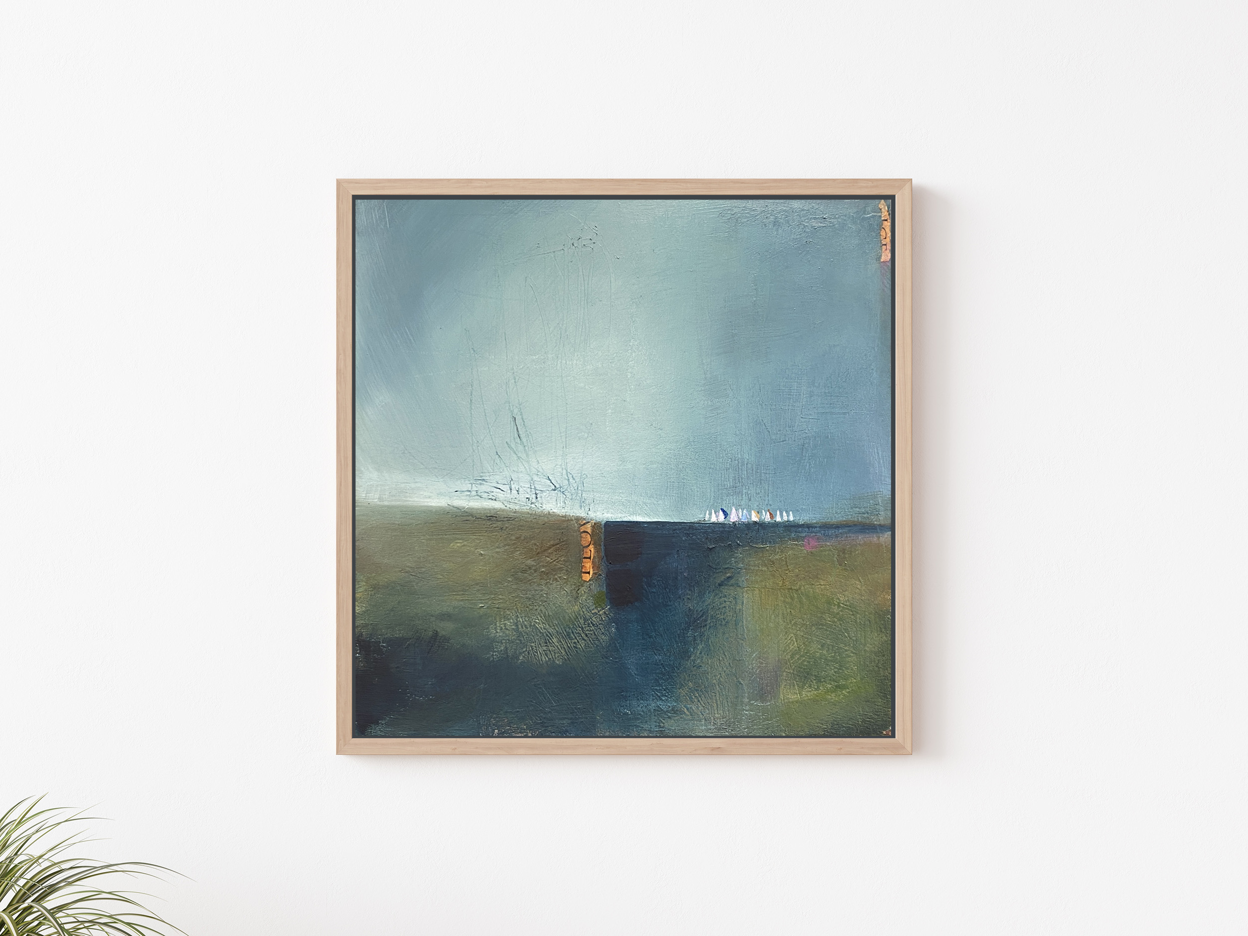 Rounding The Point On White Wall