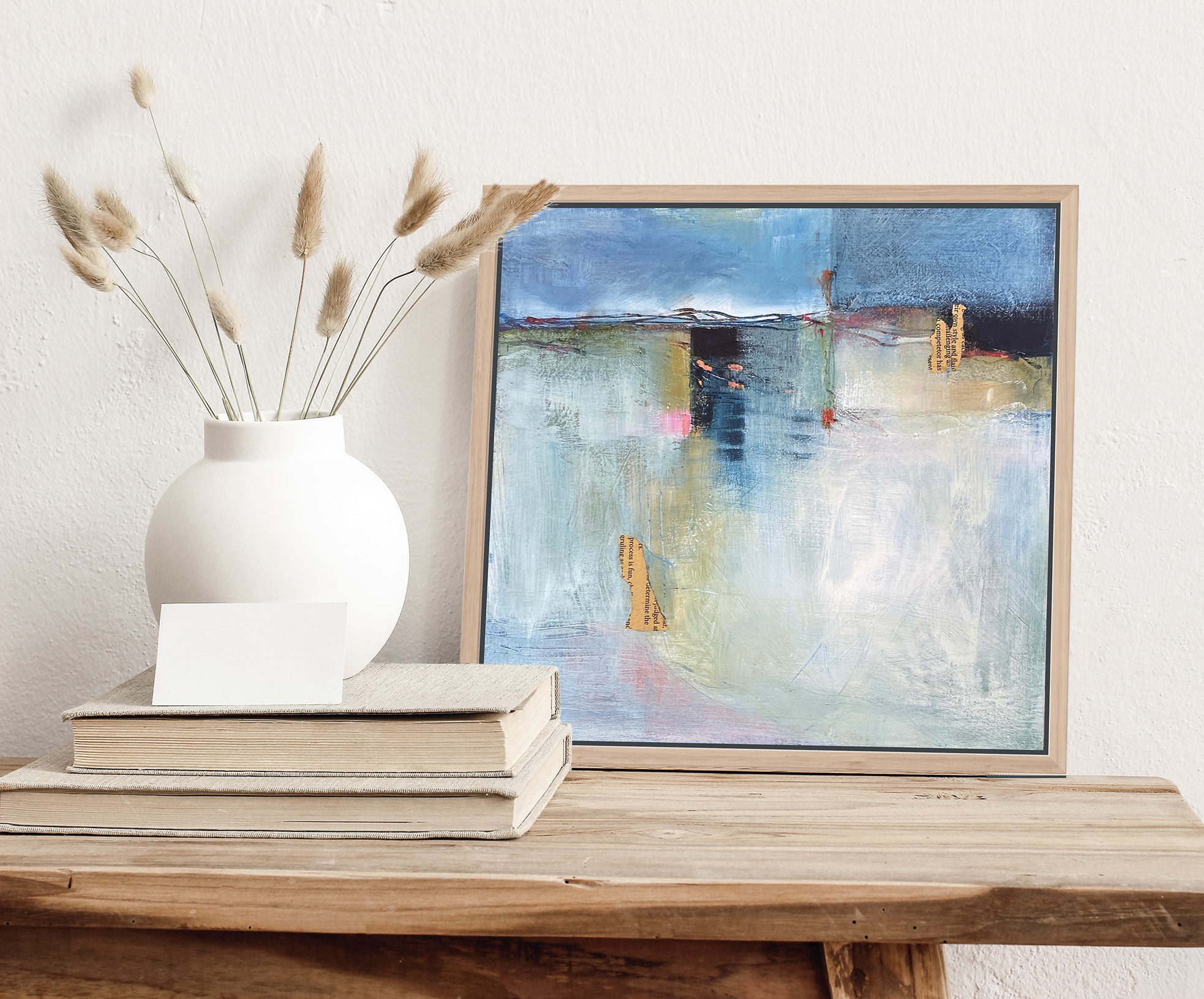 Whitewash Styled With Weathered Side Table