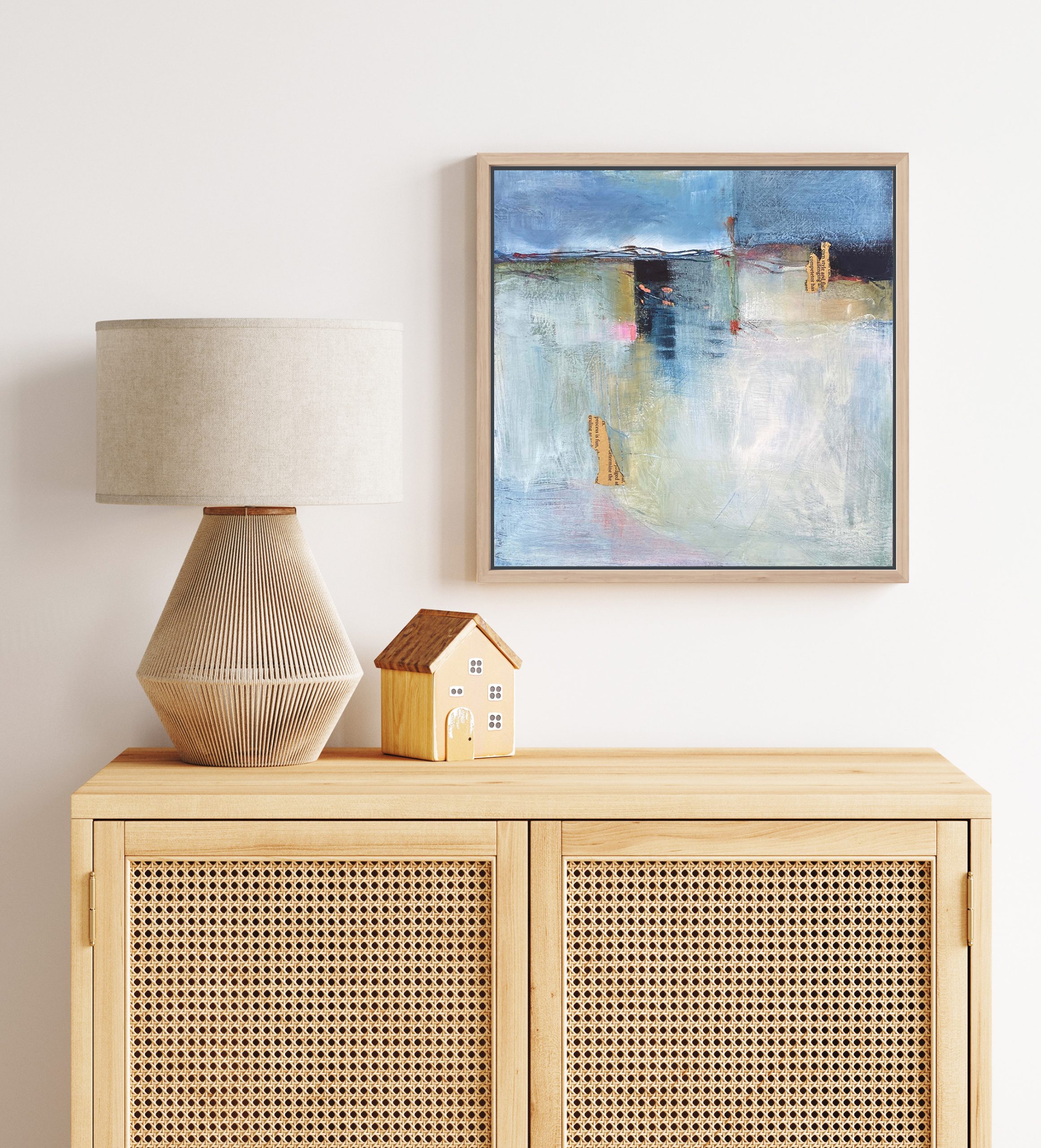 Whitewash Styled With Cabinet