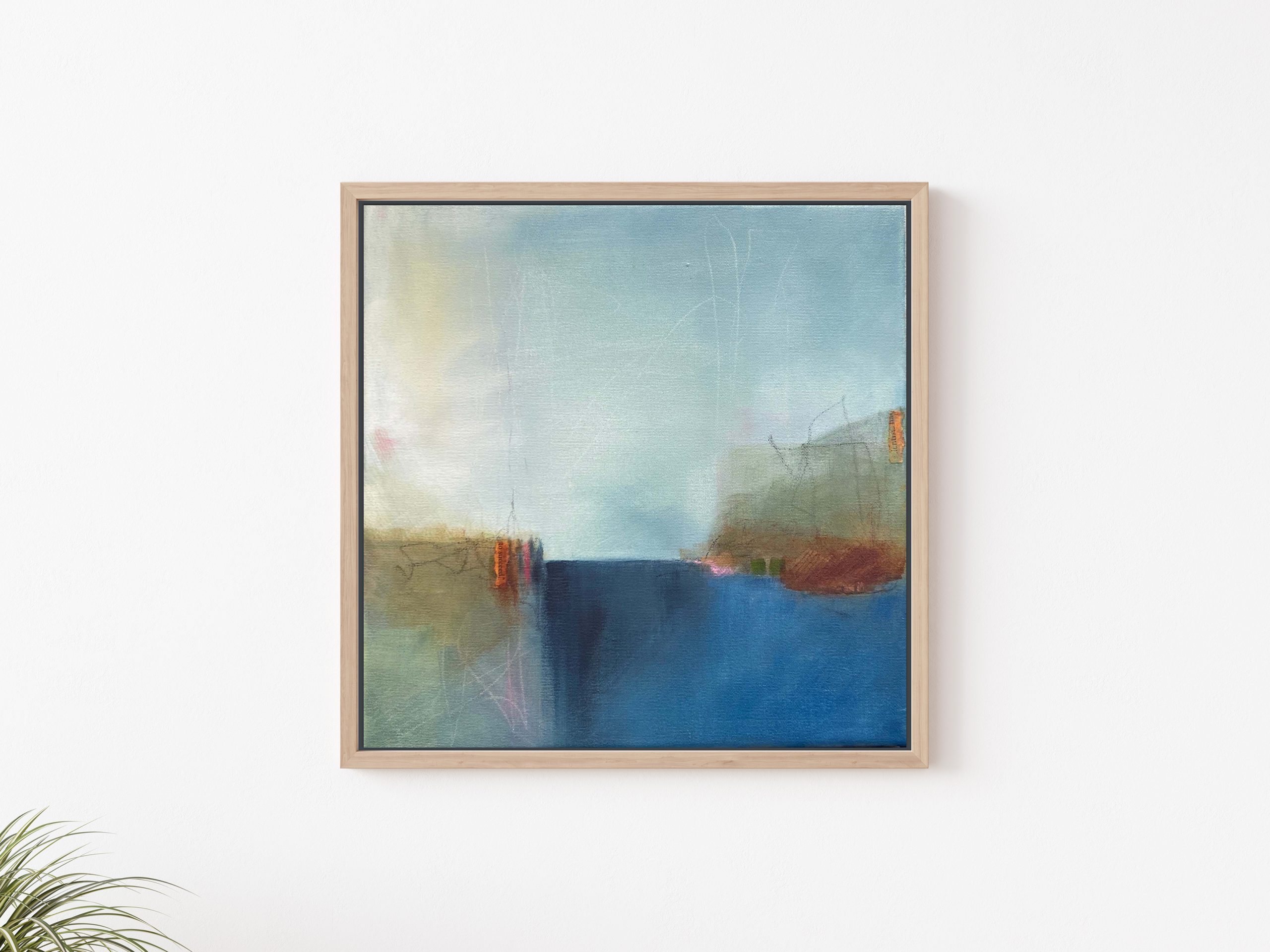 Out To Sea On White Wall