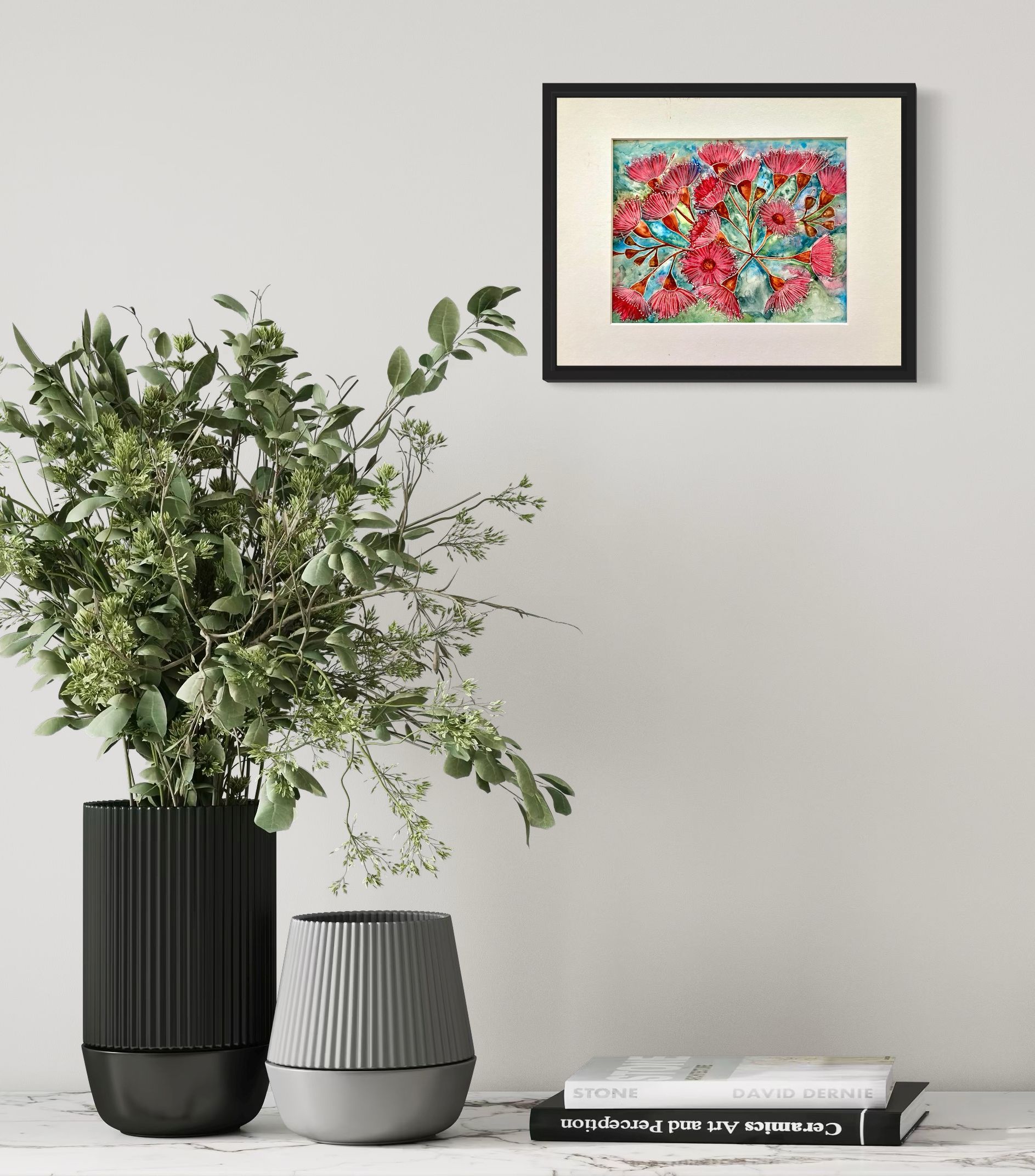 Mbj 408 Pink Gum Flowers Landscape In Suito