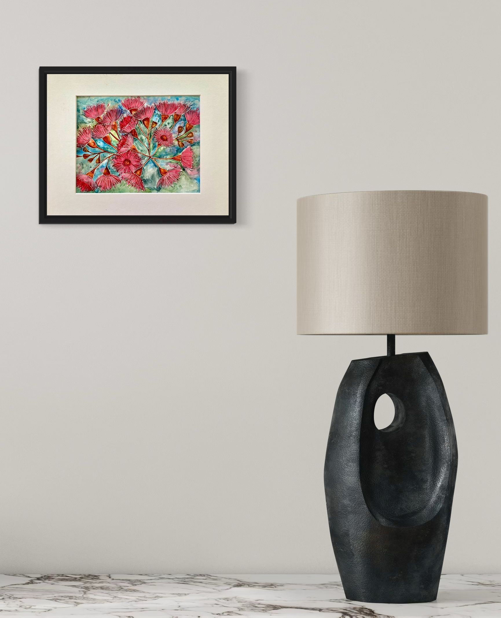 Mbj 408 Pink Gum Flowers Landscape