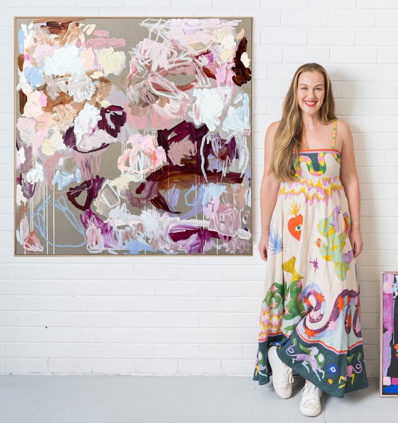 Abstract Art Australia Rebecca Koerting Modern Buried In Happiness 306 895x1024