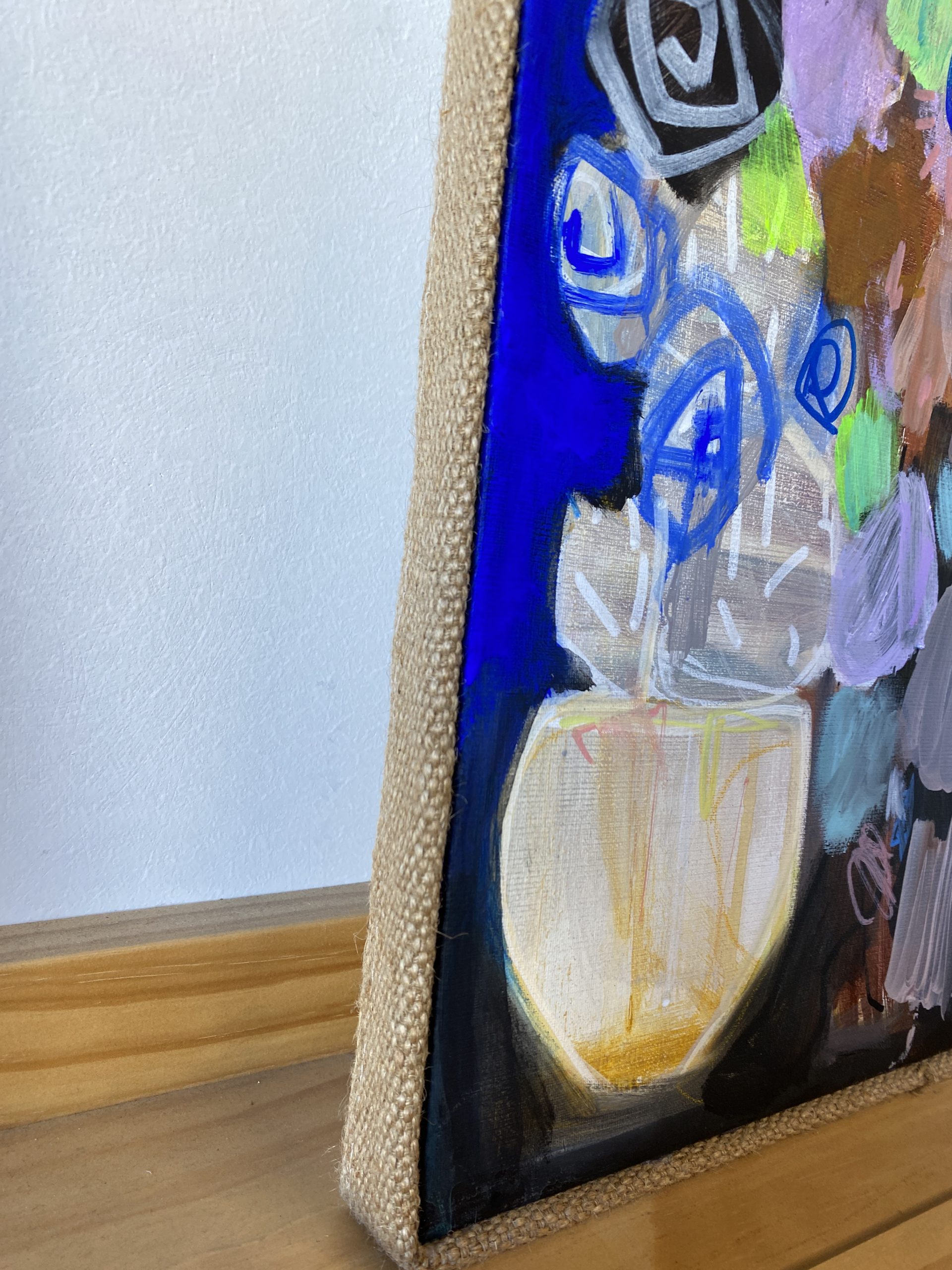 Carita Farrer Spencer Arch Queen Blue Heaven Jute Detail