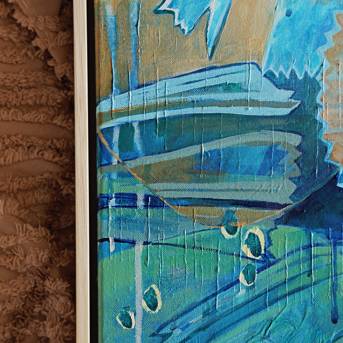 Lr 035 Fan Palm Moment Ii Smith And Brooks Art Art For Tropical Homes Coastal Art Beach Vibes Cairns Art Palms