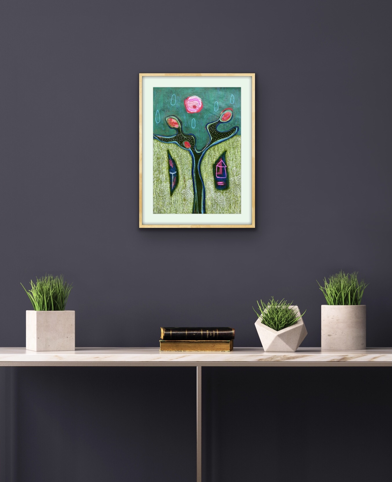 What Is Insitu Blue Wall Framed