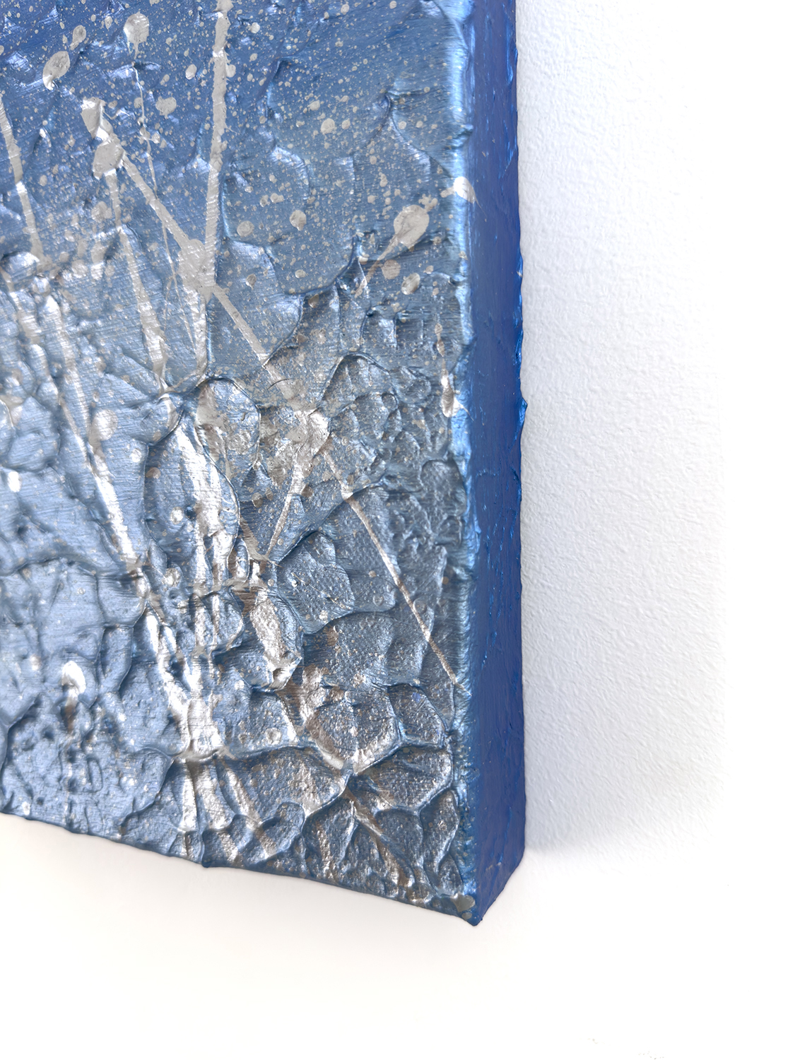 Ocean Mist Original Abstract Textured Painting Left Edge