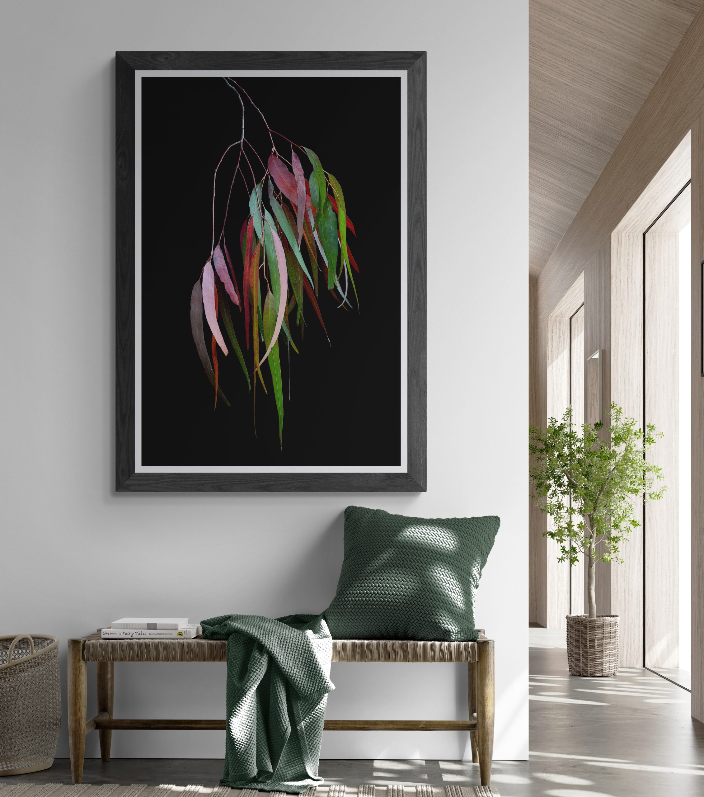 Feature Wall In Boho Living Room (7)