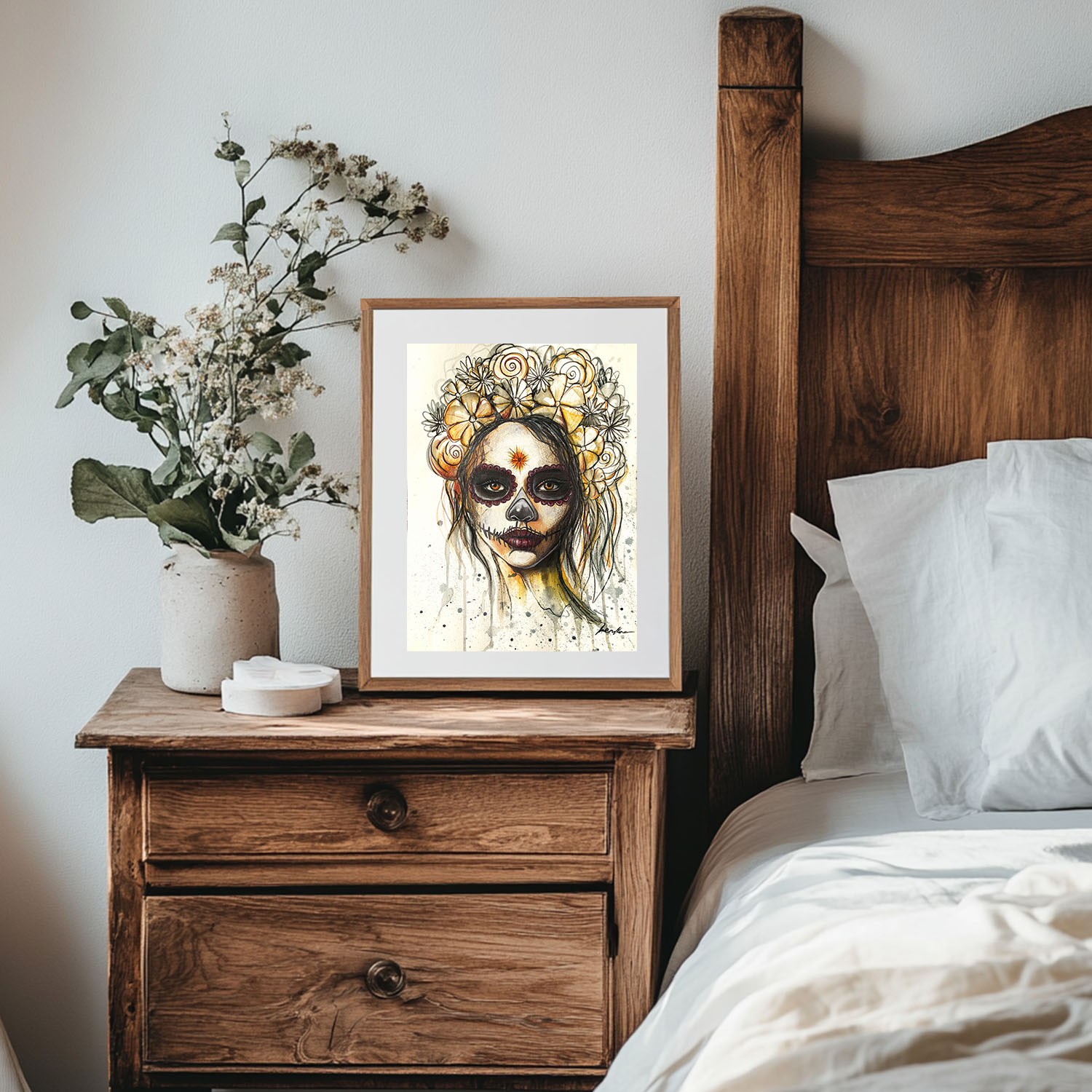 Sydney Artist Leni Kae Awakenings For Dia De Los Muertes Interior Design Bedroom