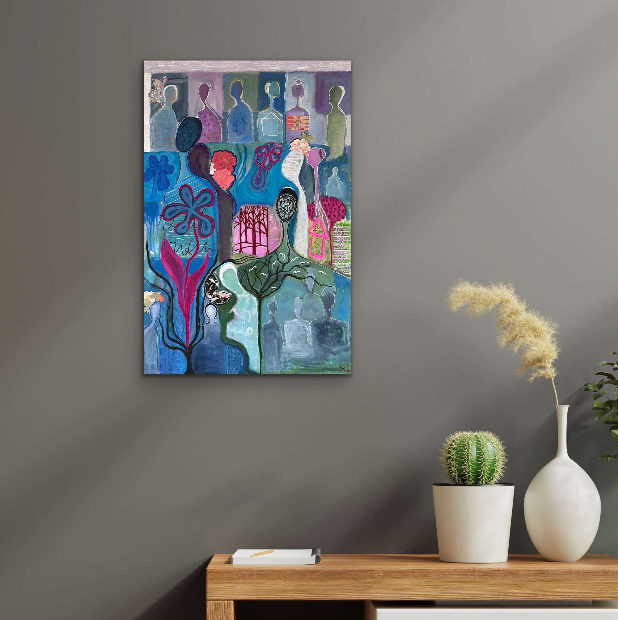 Waiting For A Miracle Insitu Beige Wall