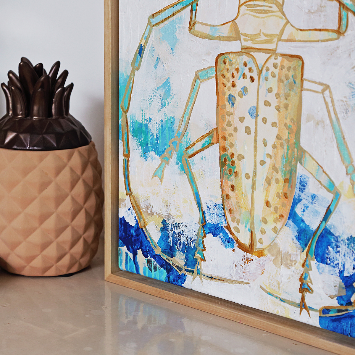 Lr 070 Longicorn Beetle Solitude I Smith And Brooks Art Coastal Vibes Insect Art Native Australian Beetles Tropical Art