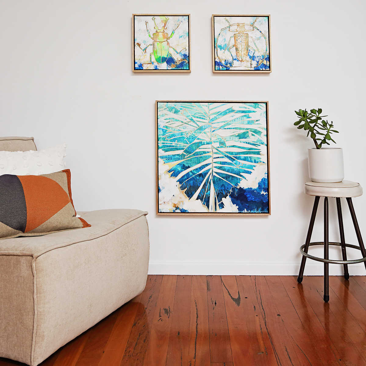 Lr 111 Tropical Art Smith And Brooks Art Matching Art Large Scale Blue Art Holiday Vibes Coastal Interiors