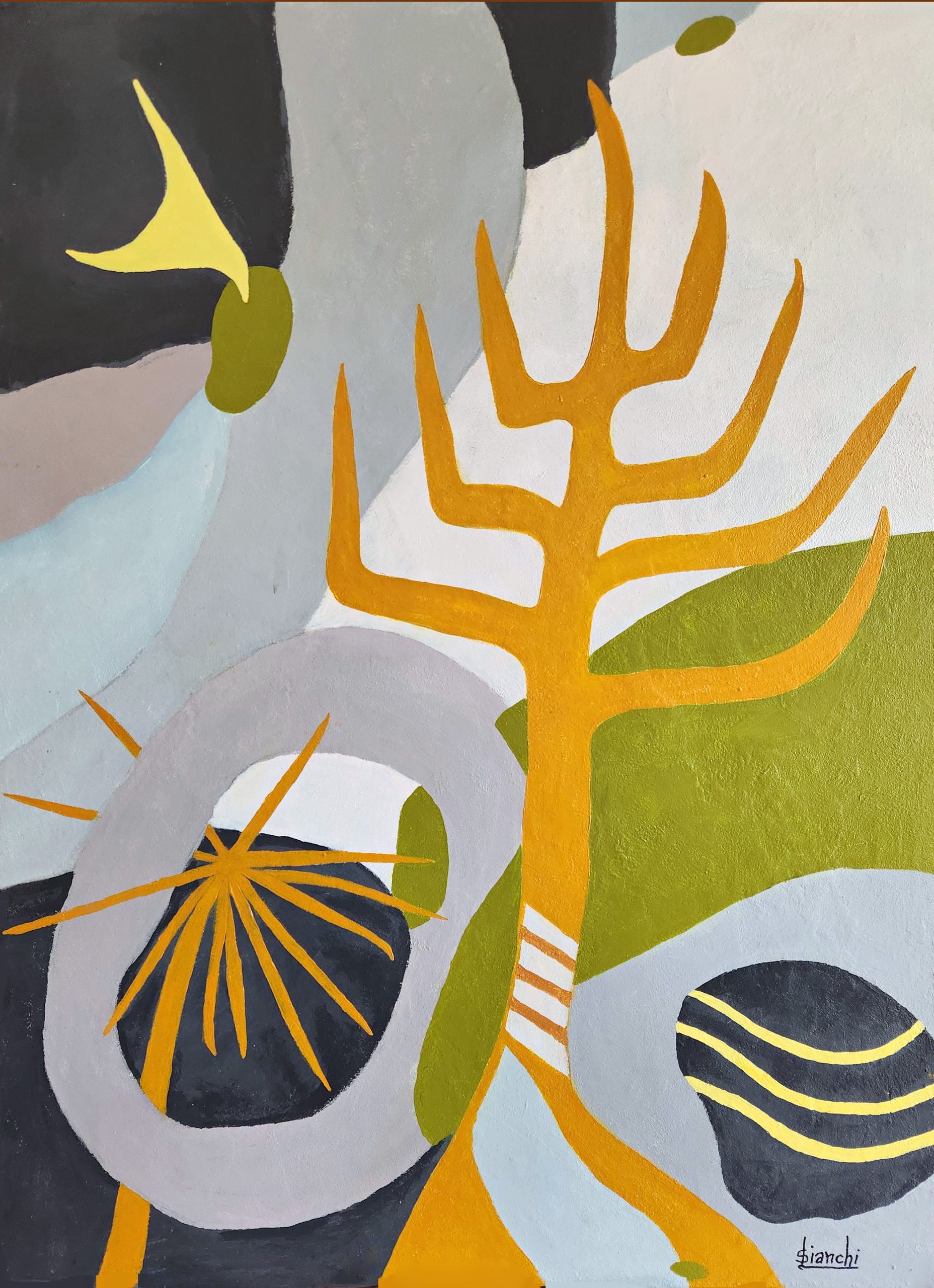 Stylised Landscape 1 By Susanne Bianchi