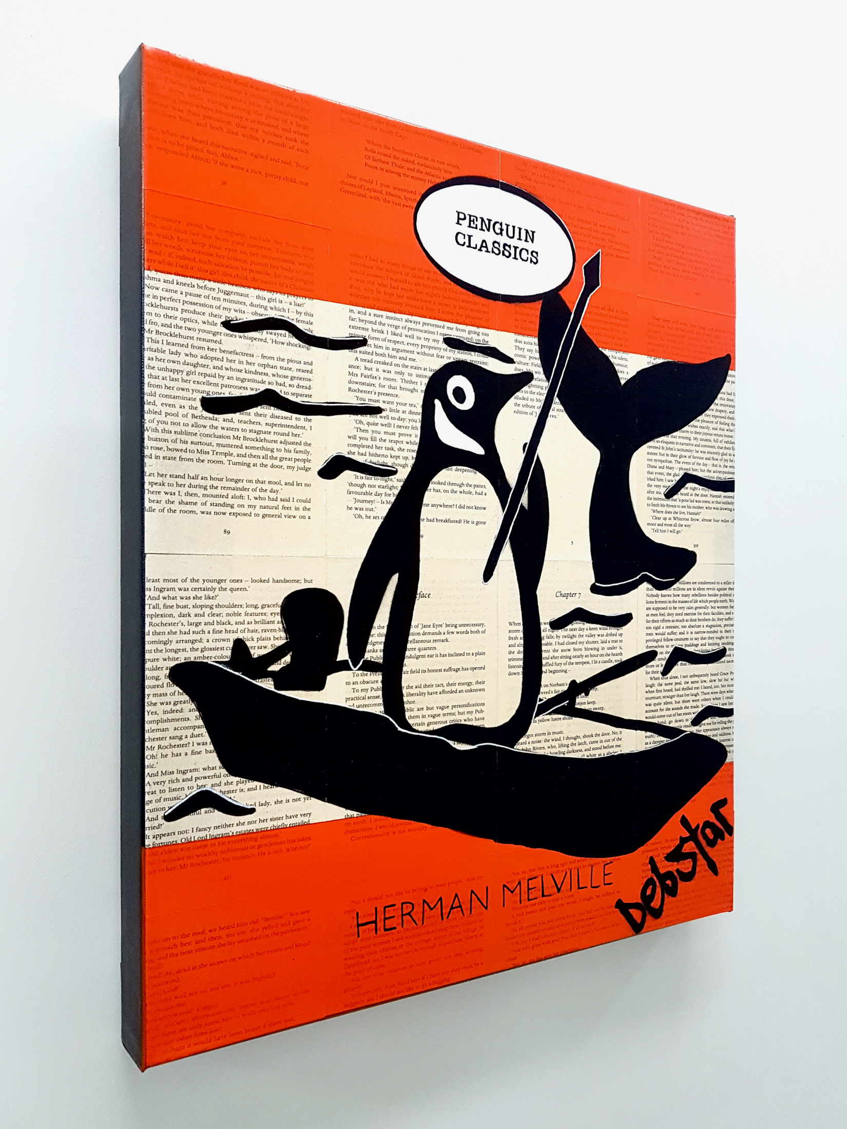 Penguin Book Classics Moby Dick Pop Art Deborah Lang Art Urban Canvas 3