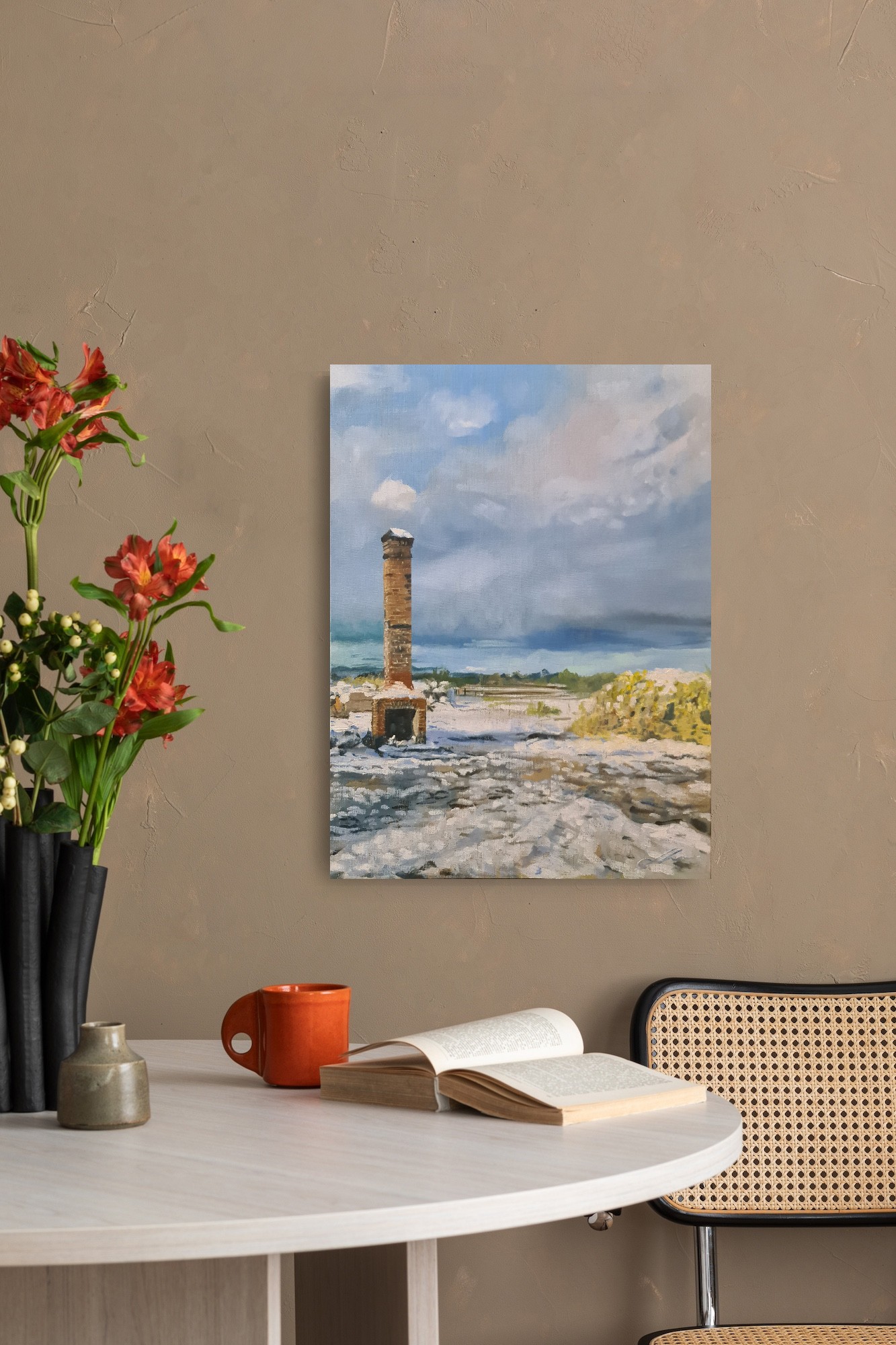 Chimney In Snow After Fire Jo S Stacey In Situ 1