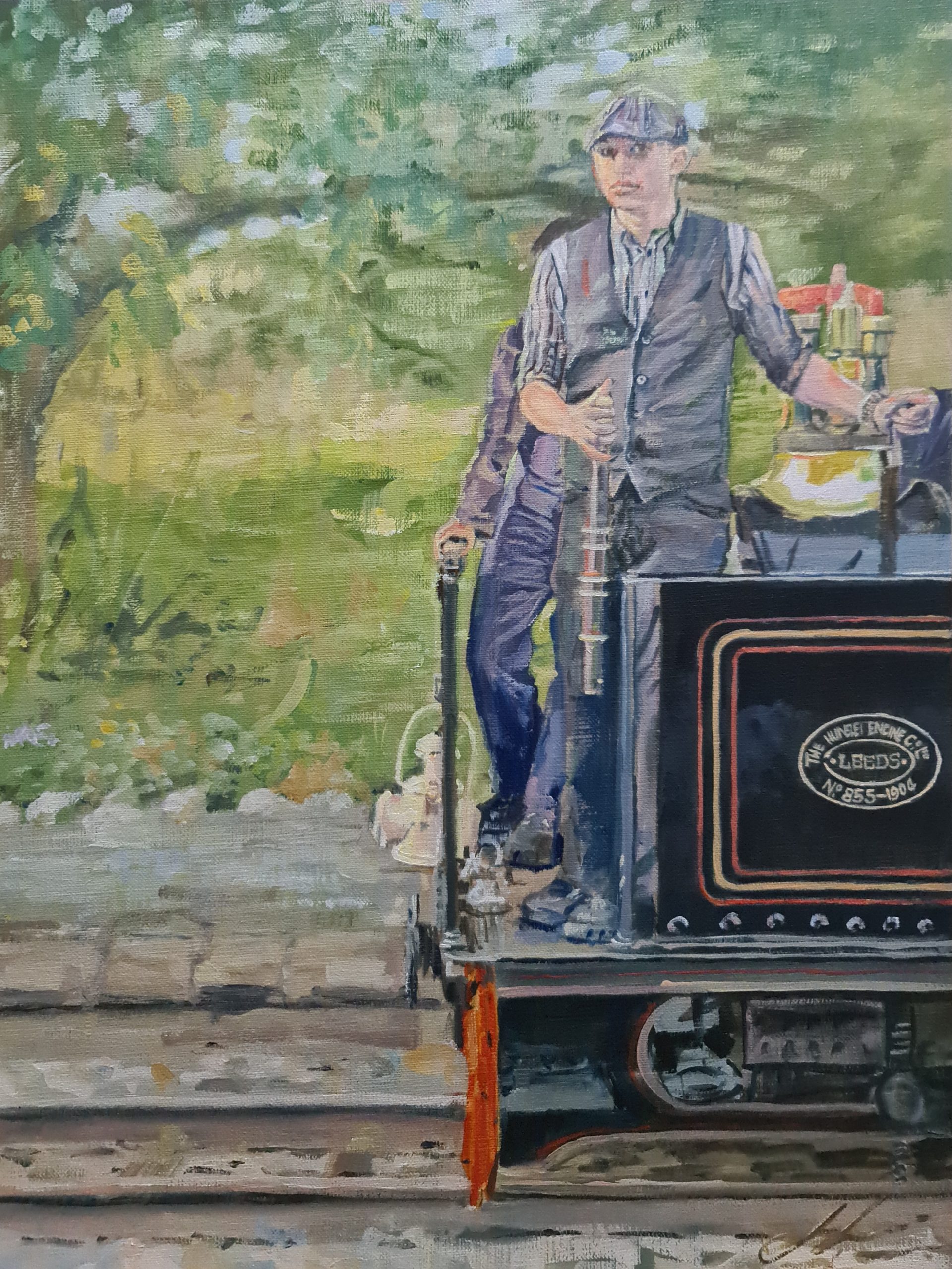 Welshman With His Train Oils Jo S. Stacey