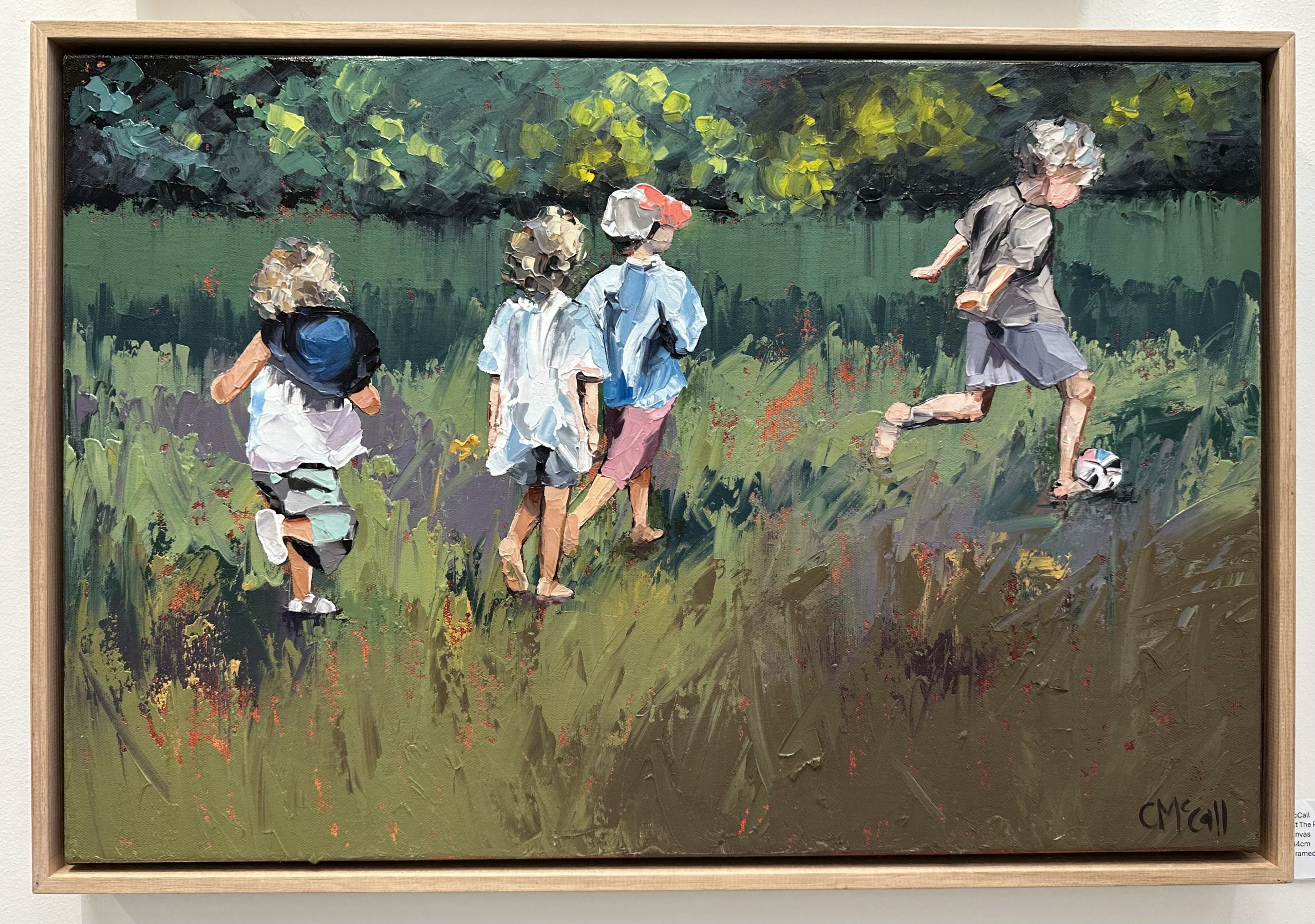 Playing At The Park Iii Framed Closeup