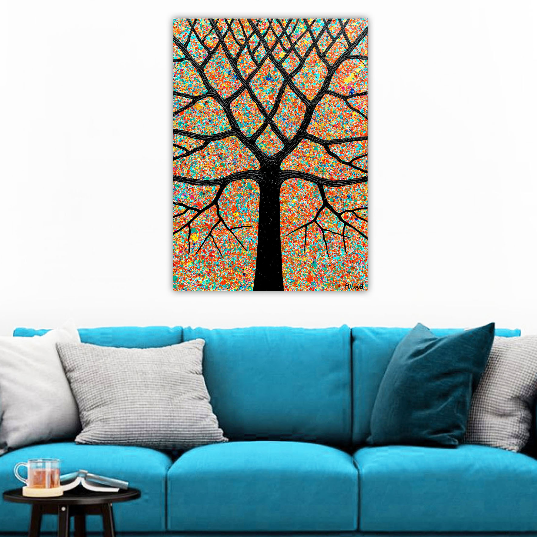 Lounge 1 Sunset Tree Miranda Lloyd Artist Bluethumb