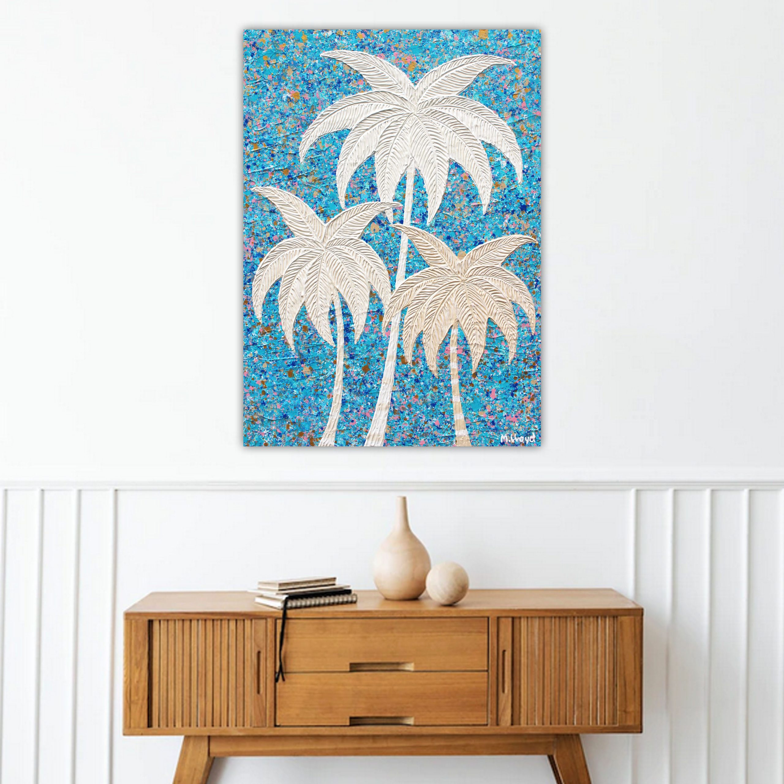 Buffet Beach Palms Miranda Lloyd Artist