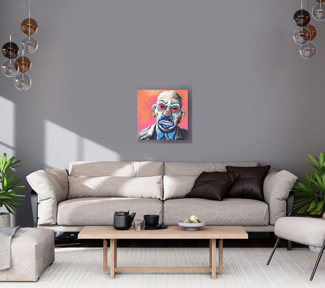 White Simple Background Wall Art Mockup Instagram Post 1