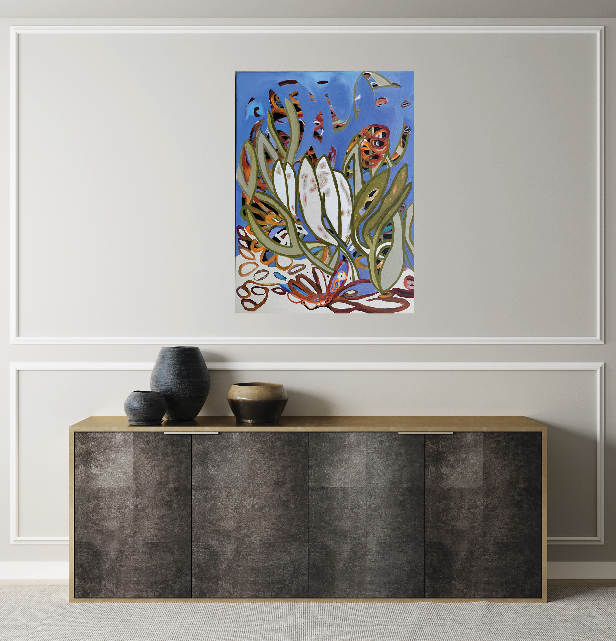 Kim Rees Caterpillar Sideboard Insitu