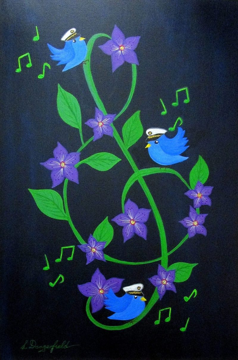 Birds and Blooms No19 – In The Navy