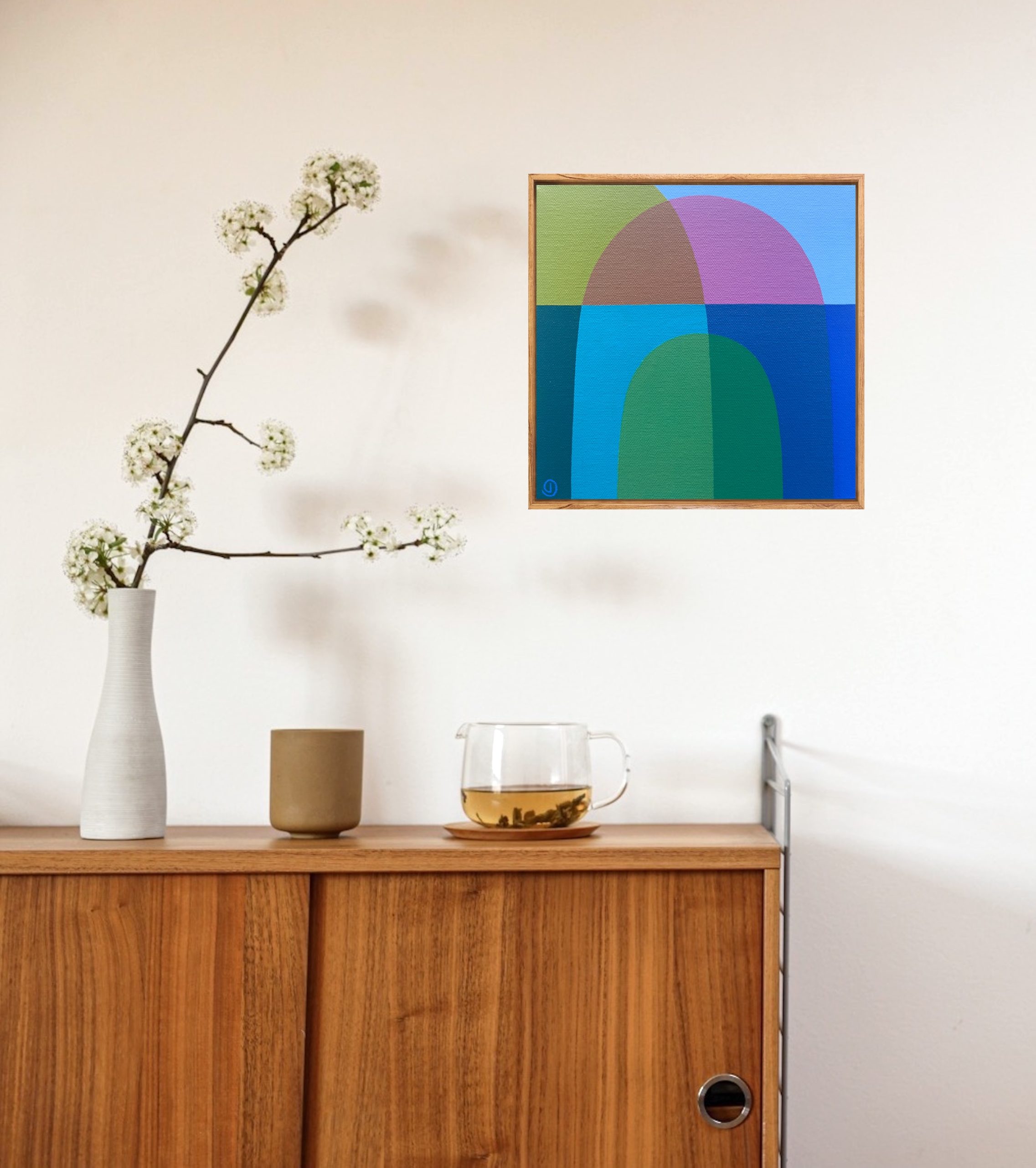 Charlotte De Pace Minibreak I Insitu Above Console Art Lovers Australia