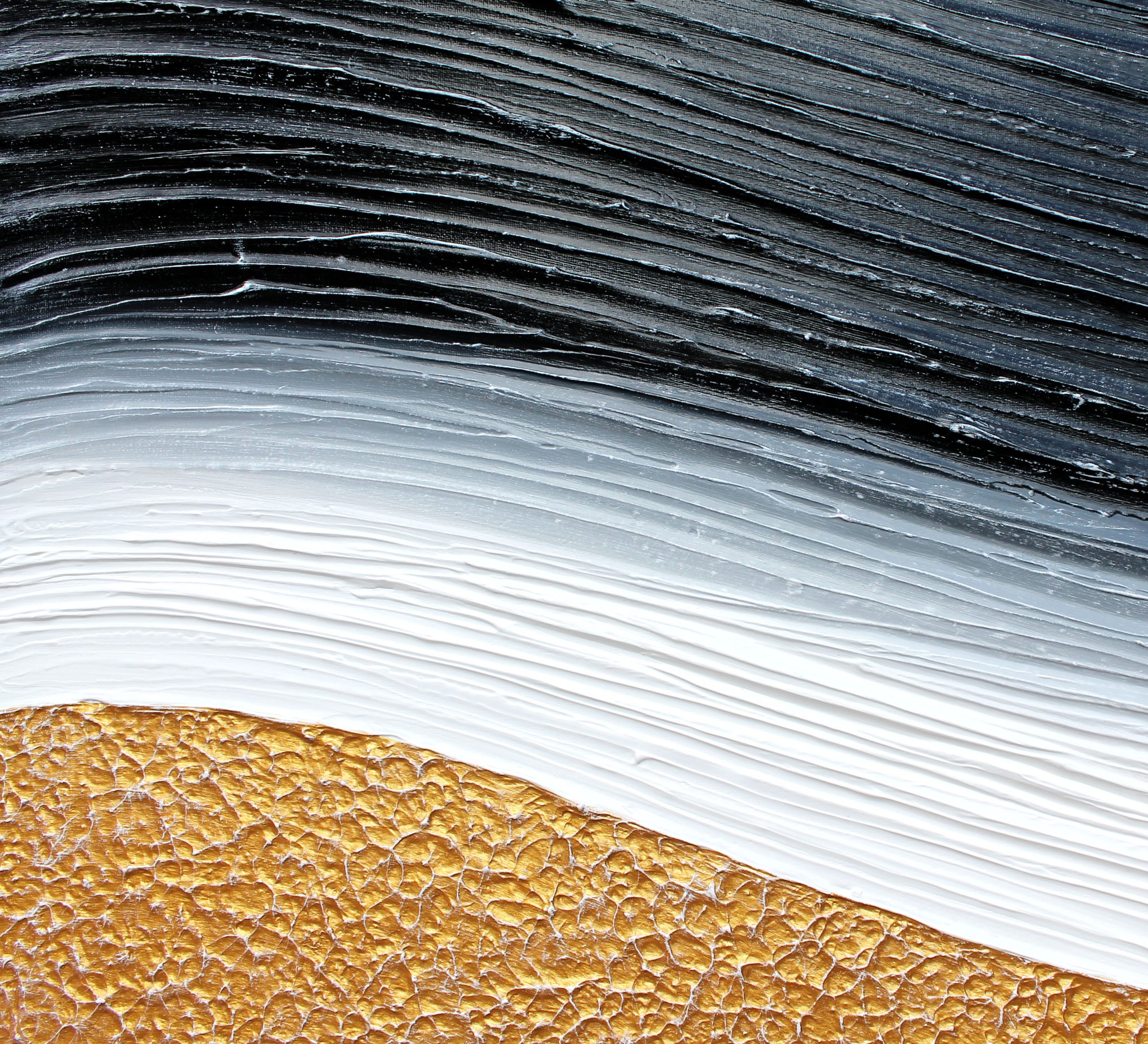 Texture 2 Beach Wave By Night Textured Impasto Miranda Lloyd Artist Australia