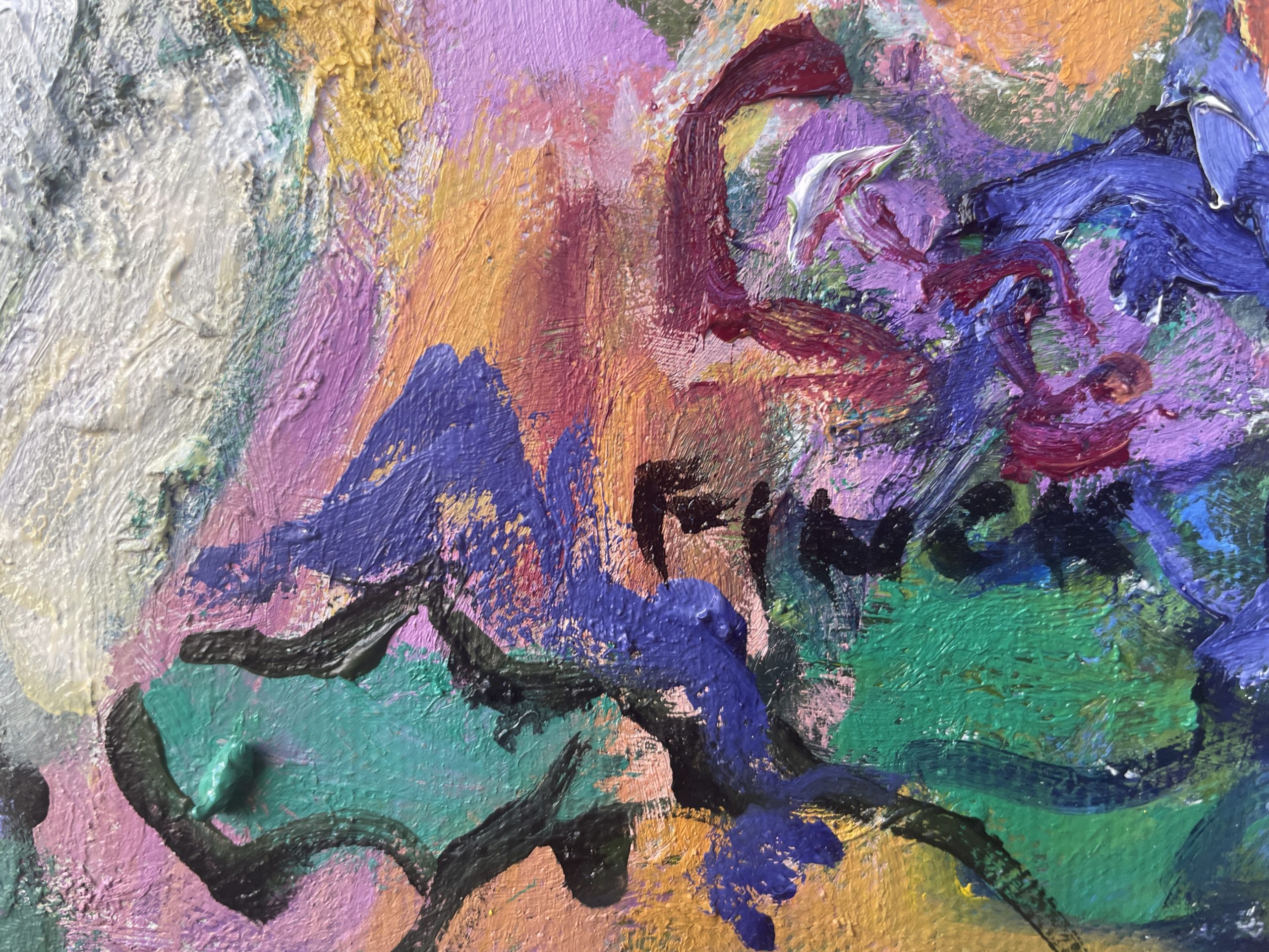 Red And White Flowers Signature