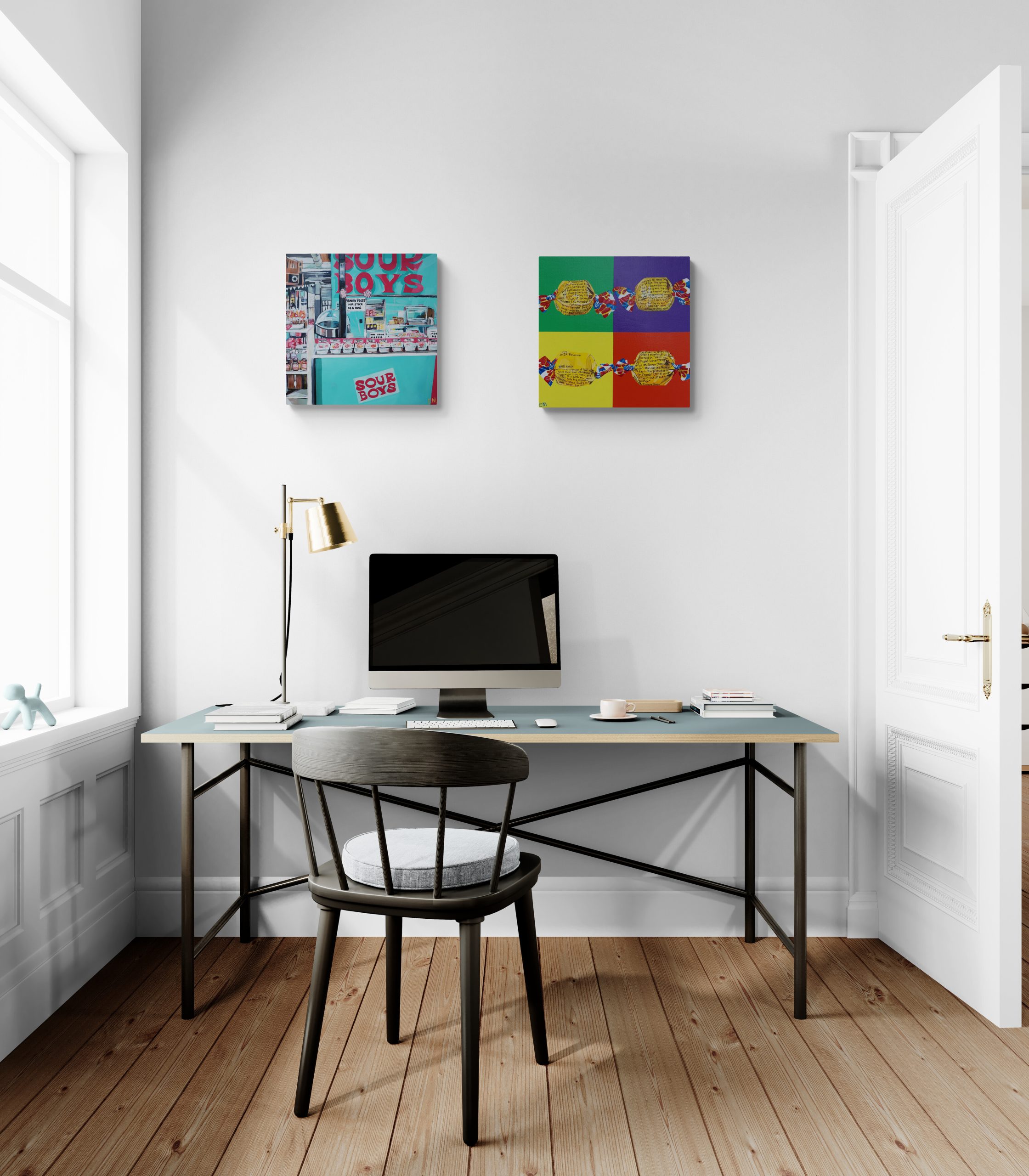 Home Office With Large Window