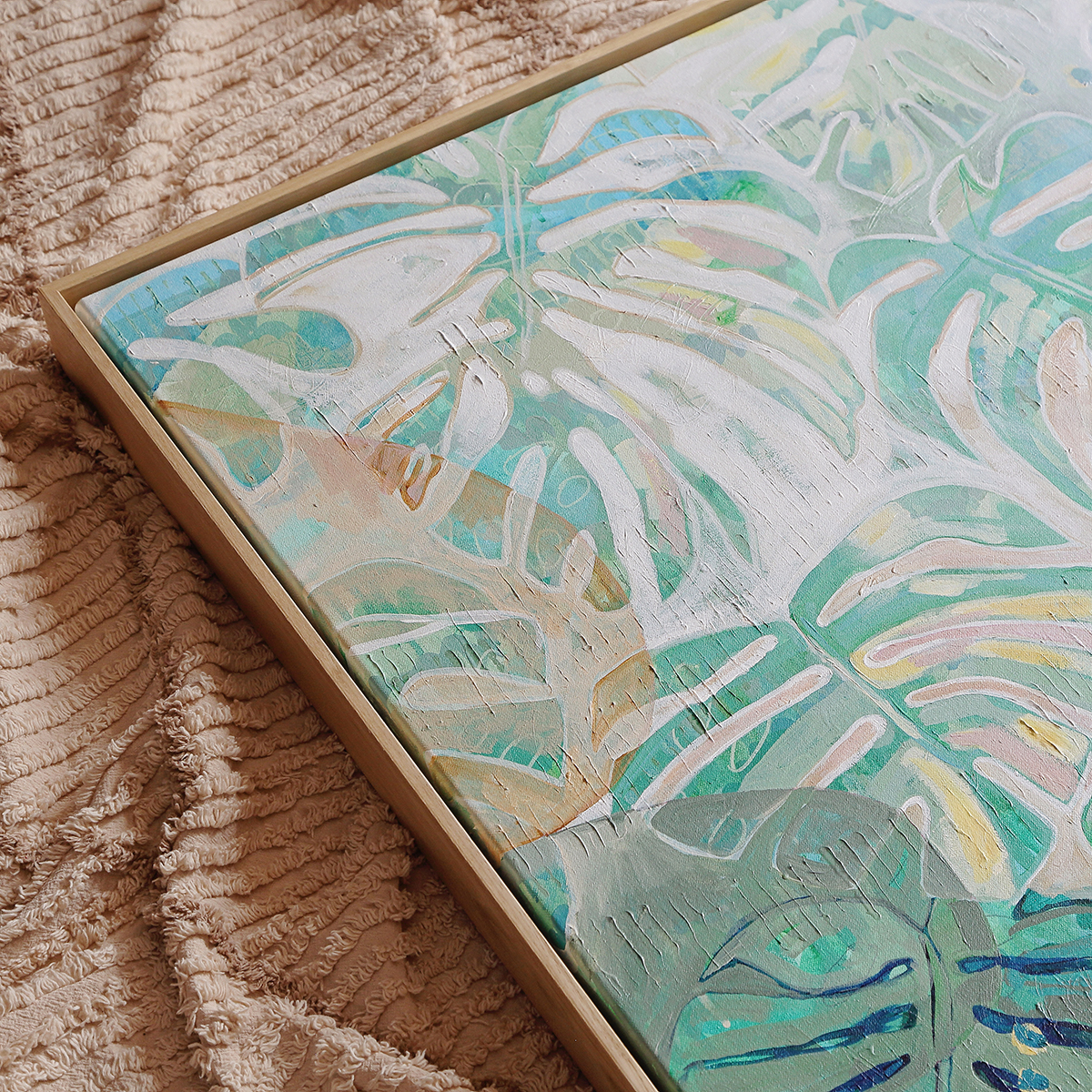 Lr 027 Native Monstera Moment I Smith And Brooks Art Large Tropical Art Large Scale Coastal Art Daintree Art Holiday Vibes