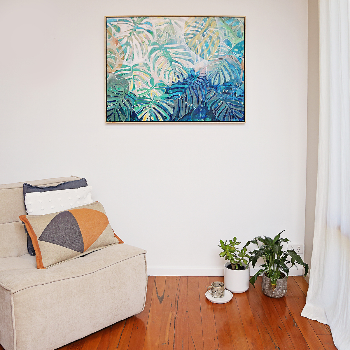 Lr 053 Native Monstera Moment I Smith And Brooks Art Large Tropical Art Large Scale Coastal Art Daintree Art Holiday Vibes