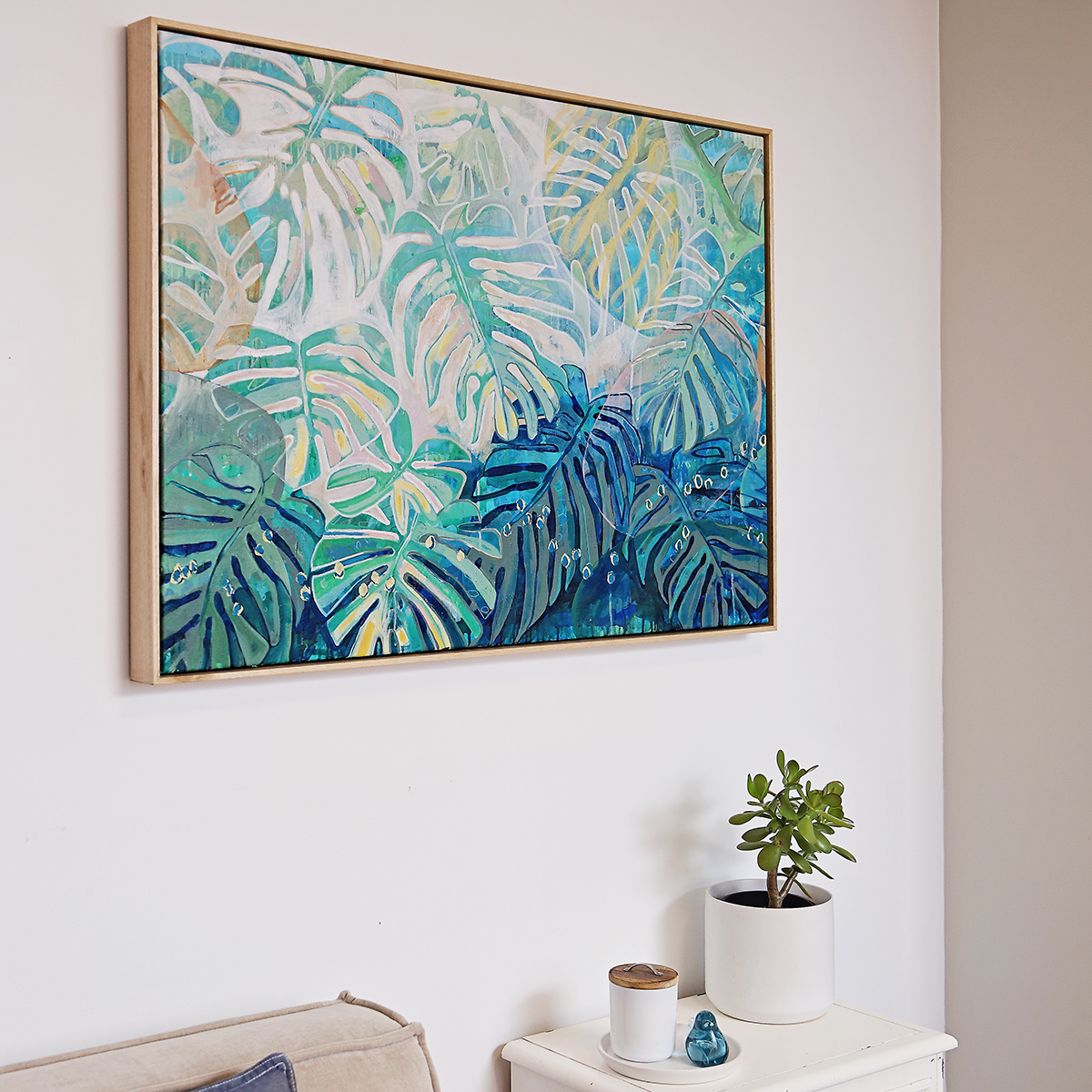 Lr 064 Native Monstera Moment I Smith And Brooks Art Large Tropical Art Large Scale Coastal Art Daintree Art Holiday Vibes