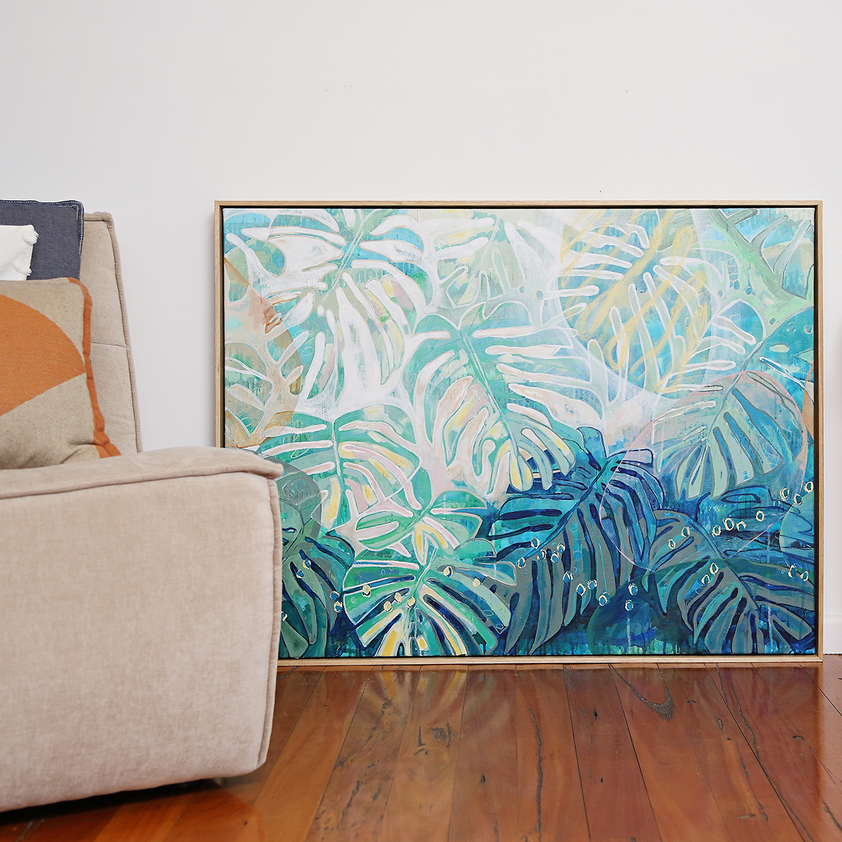 Lr 072 Native Monstera Moment I Smith And Brooks Art Large Tropical Art Large Scale Coastal Art Daintree Art Holiday Vibes