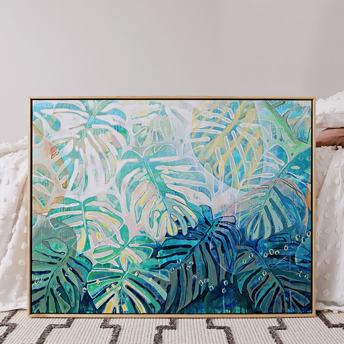 Lr 102 Native Monstera Moment I Smith And Brooks Art Large Tropical Art Large Scale Coastal Art Daintree Art Holiday Vibes